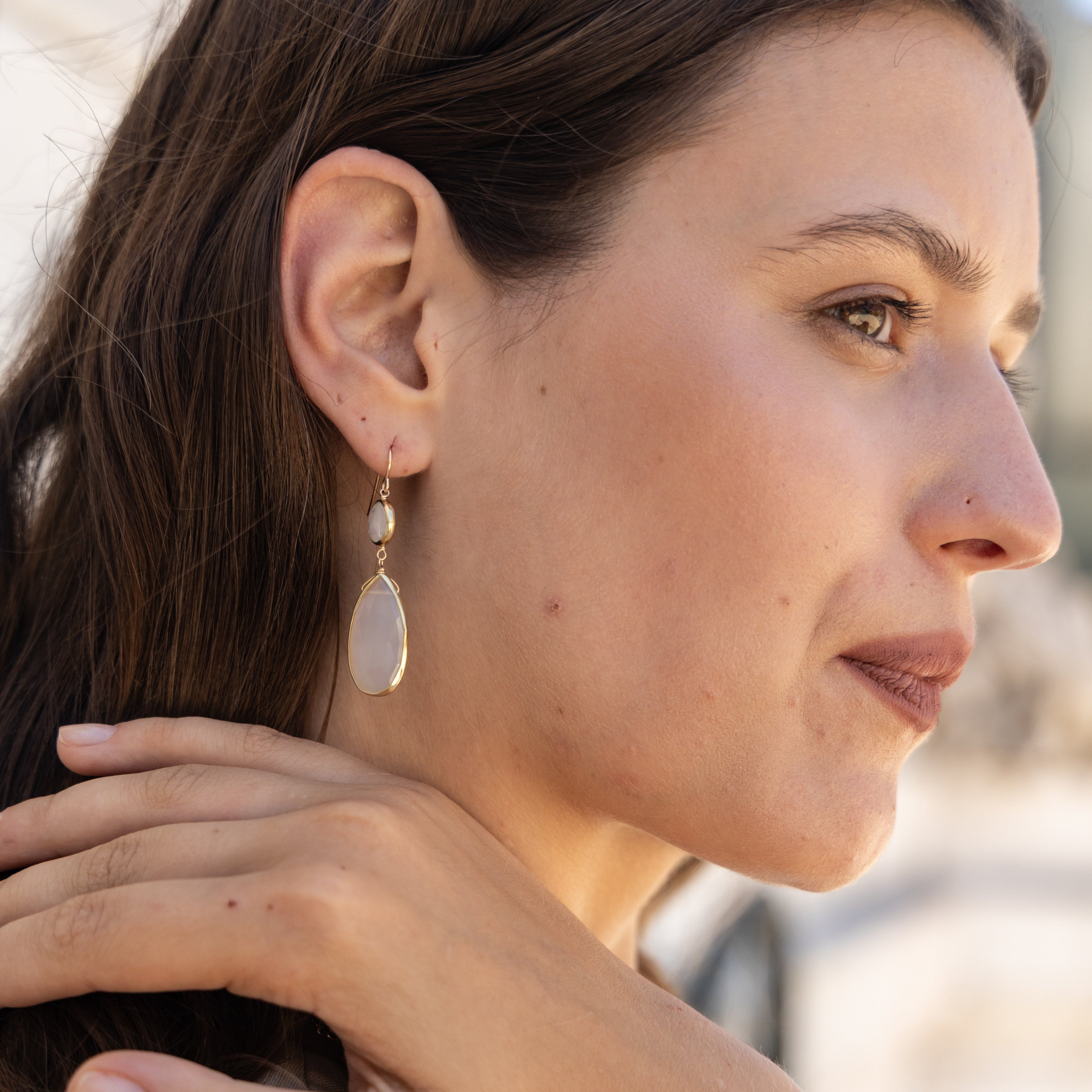 Alexa Moonstone Earrings