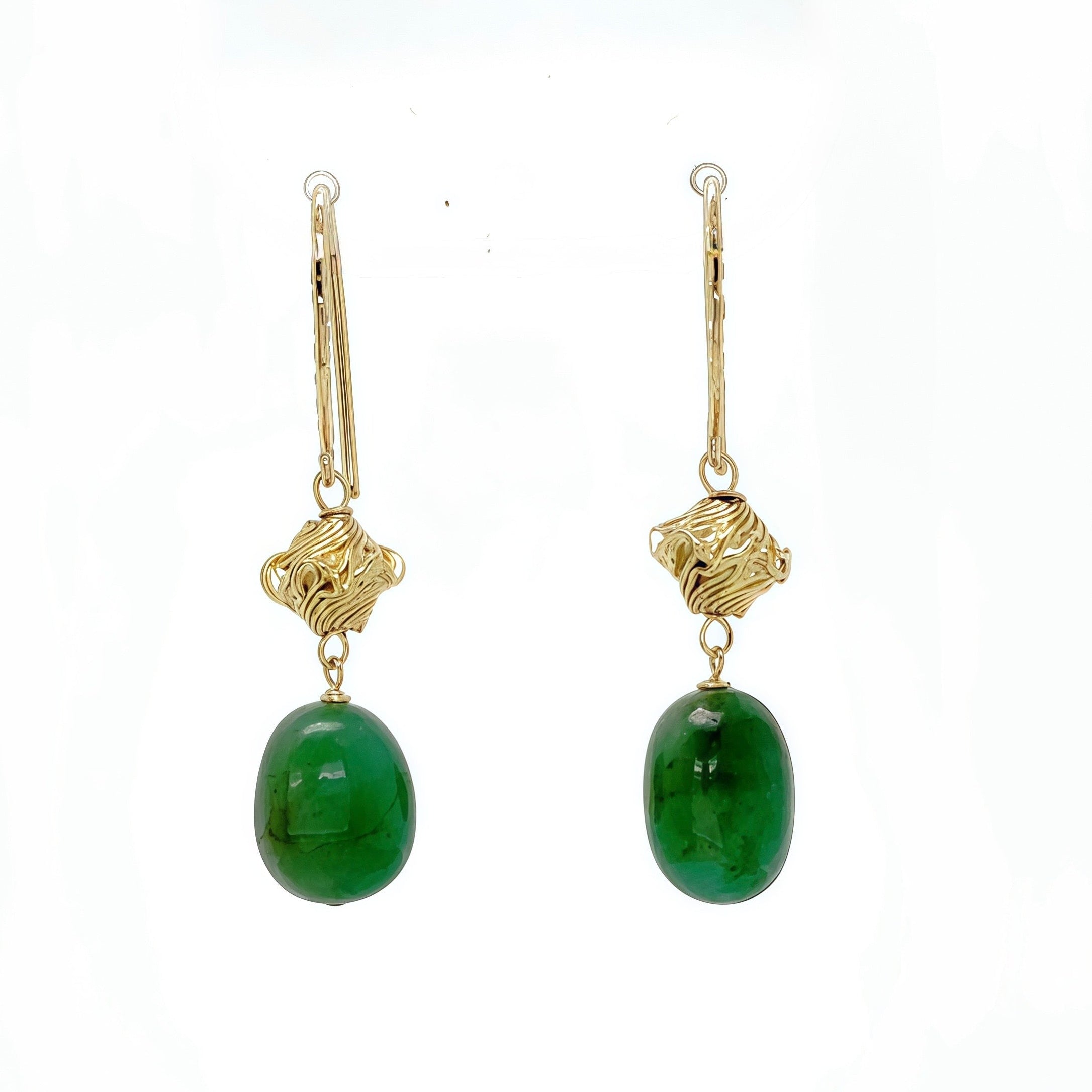 Emerald Candy Earrings