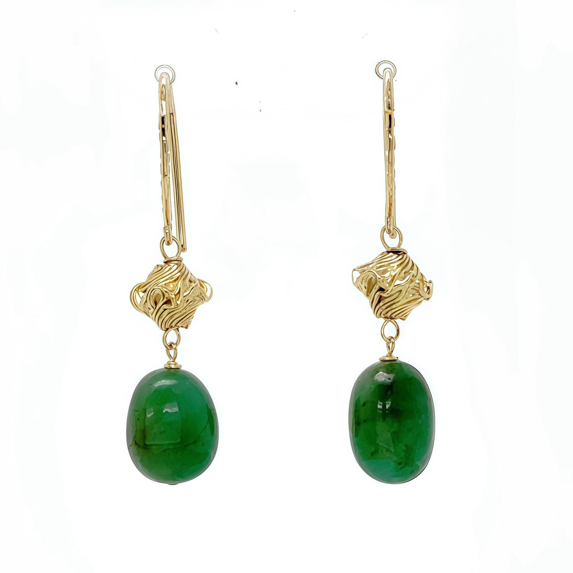 Emerald Candy Earrings