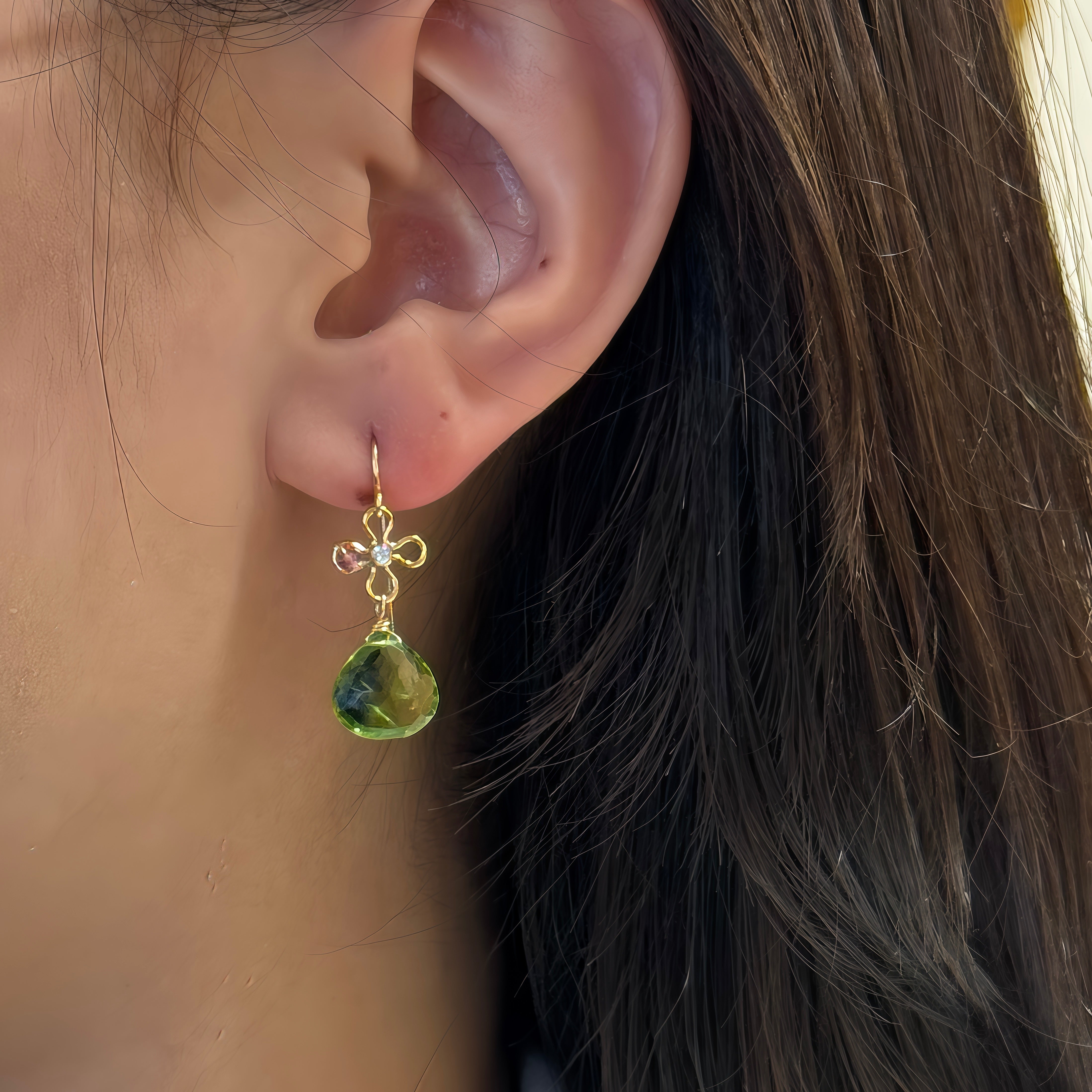 Floral Gem Earrings II