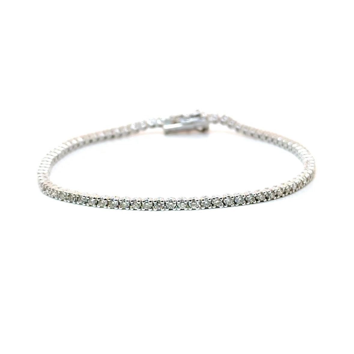 Natural Diamond Tennis Bracelet 14K