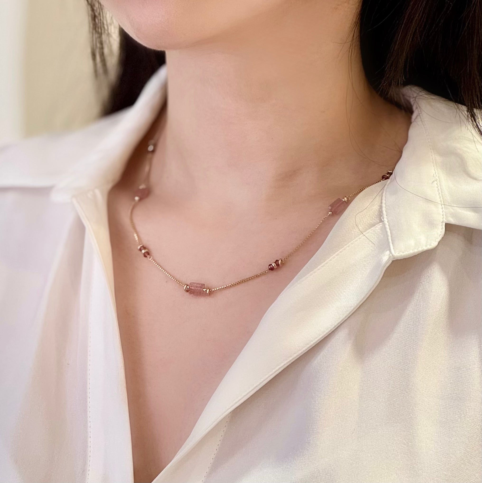 Paula Pink Tourmaline Necklace