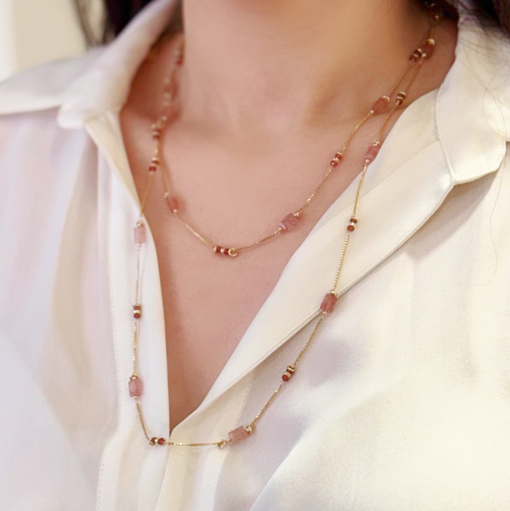 Paula Pink Tourmaline Necklace