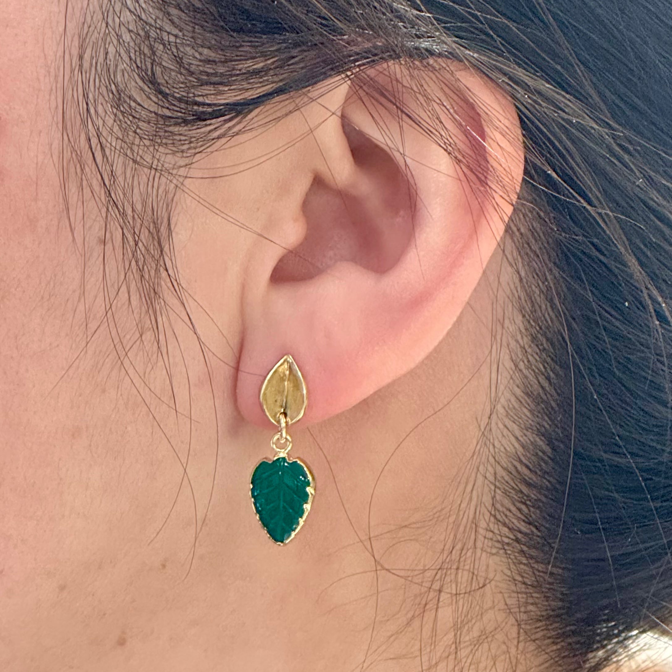 Kate Double leaf Earrings