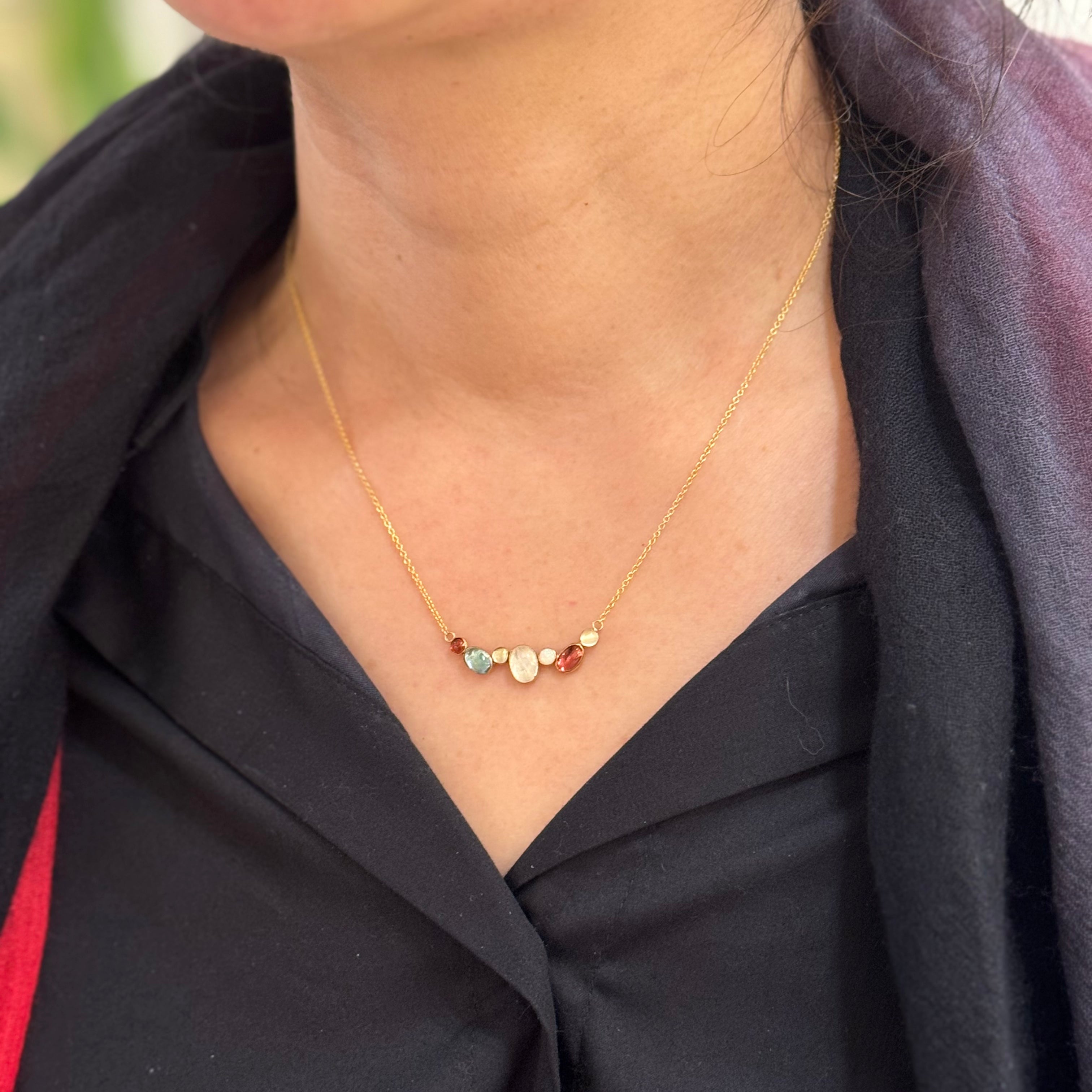 Mini Sweetie Cluster Bar Necklace