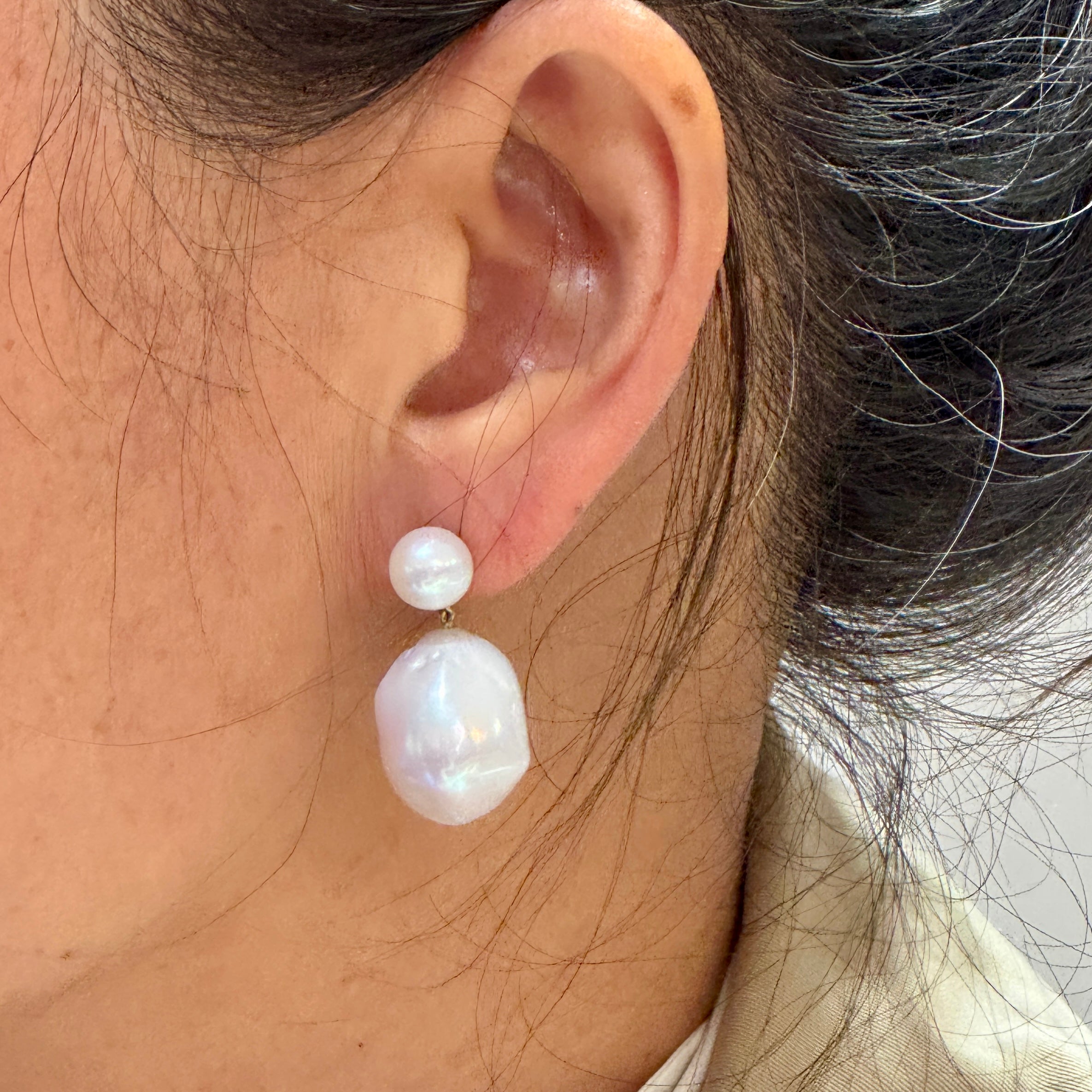 Baroque Pearl Drop Earrings
