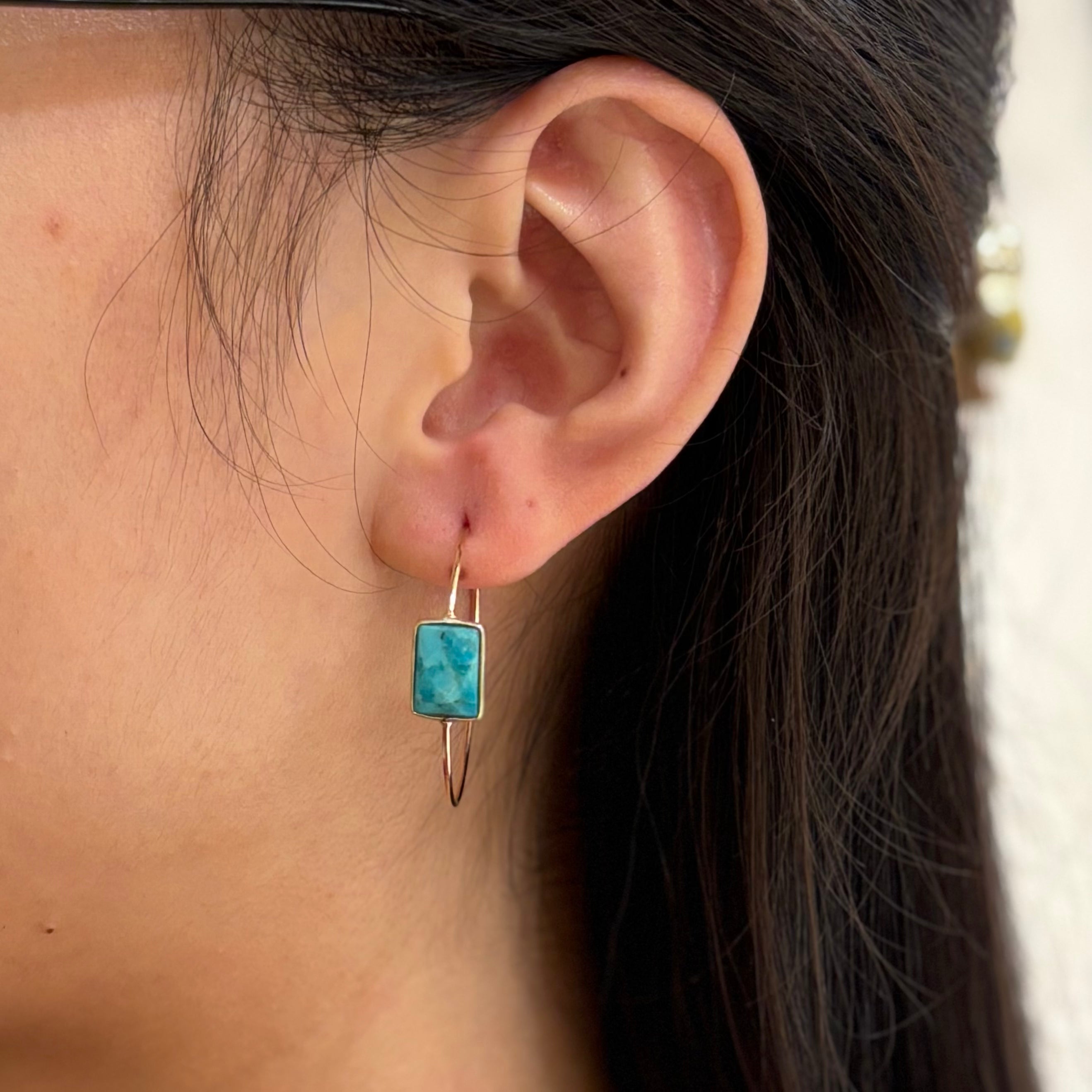 Gem Hoops Earrings