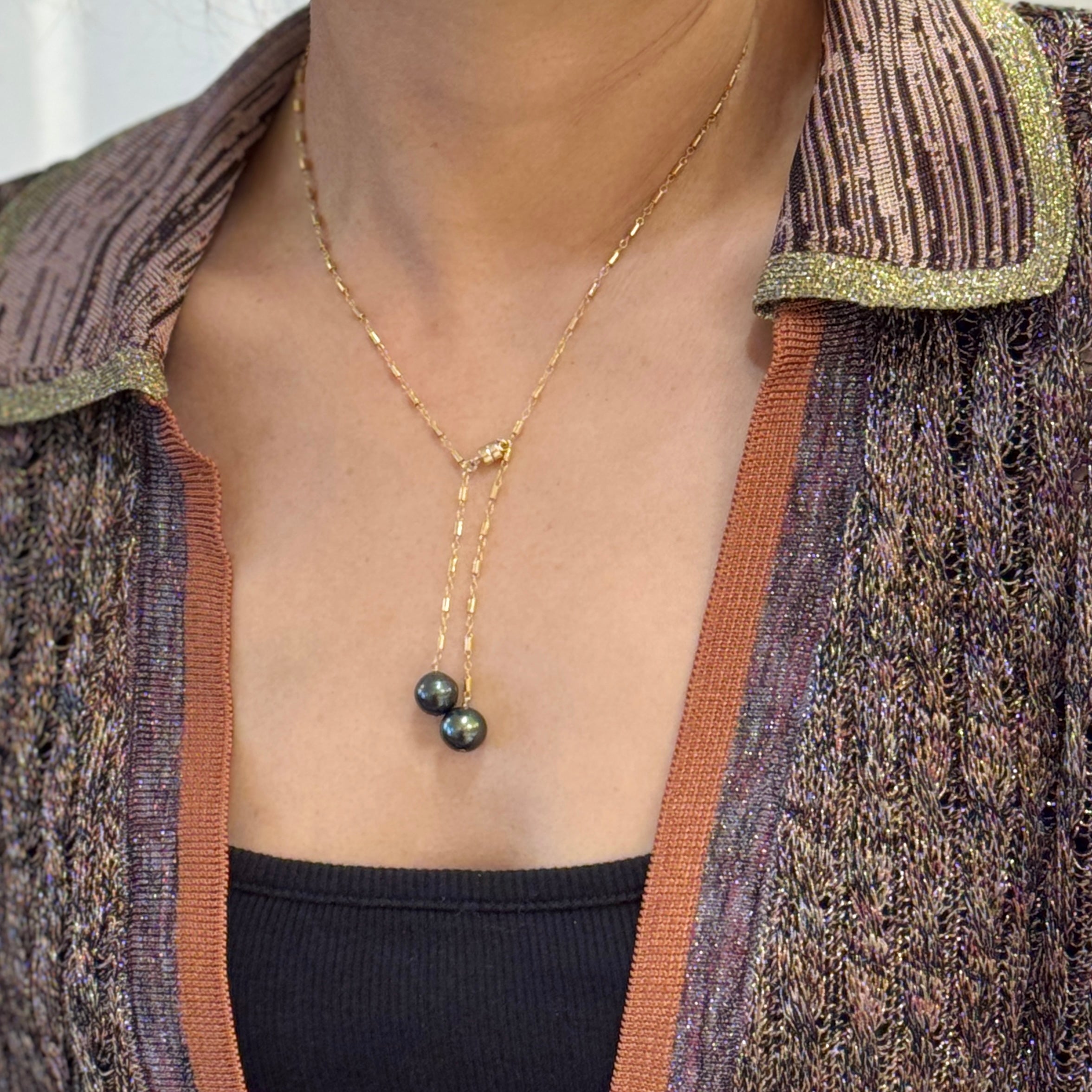 Butter Mint Tahitian Pearl Necklace