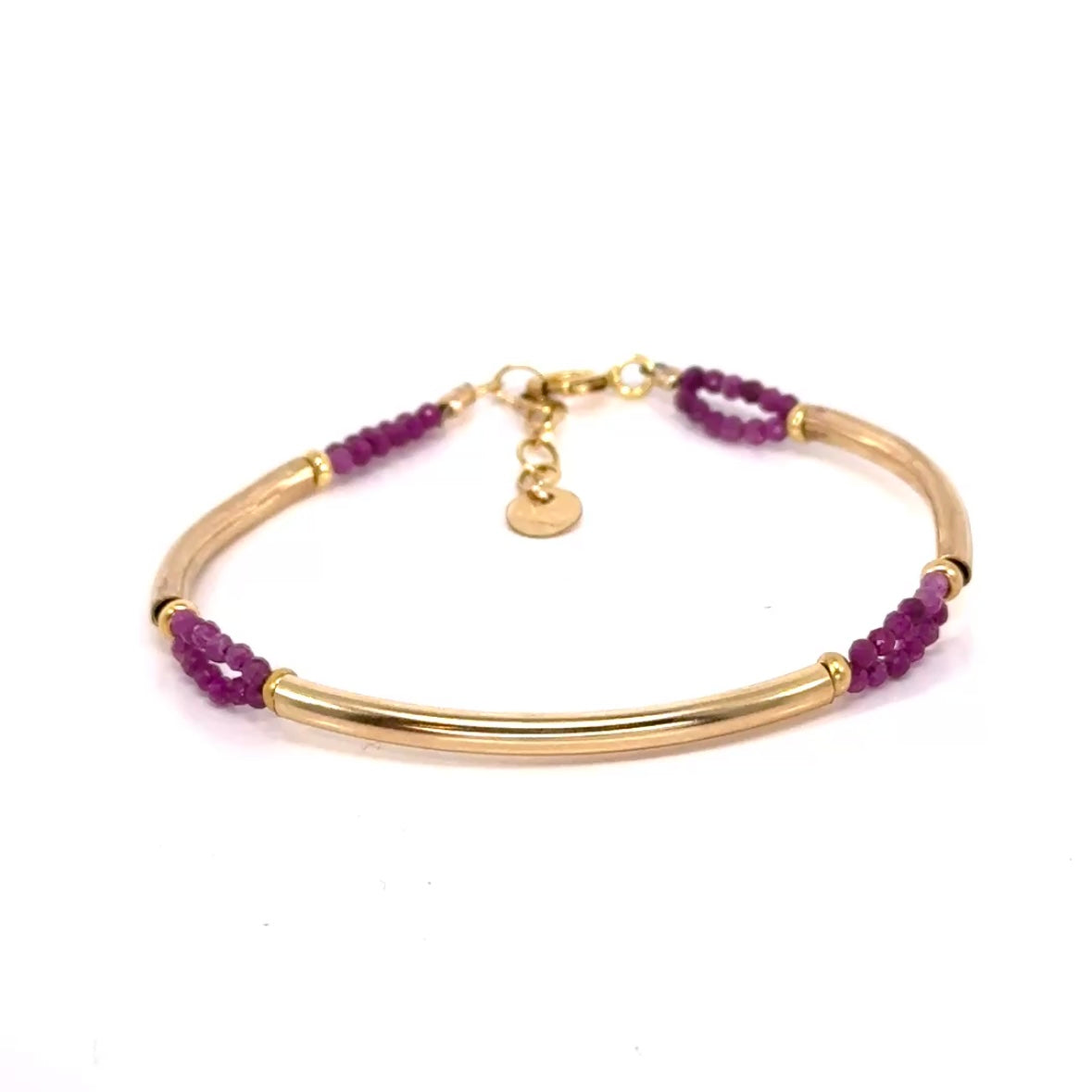 Tubular Ruby Bracelet