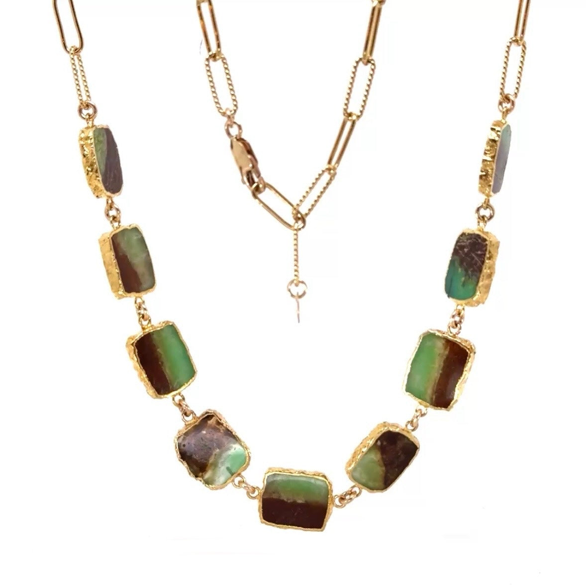 Links Of Chrysoprase Necklace