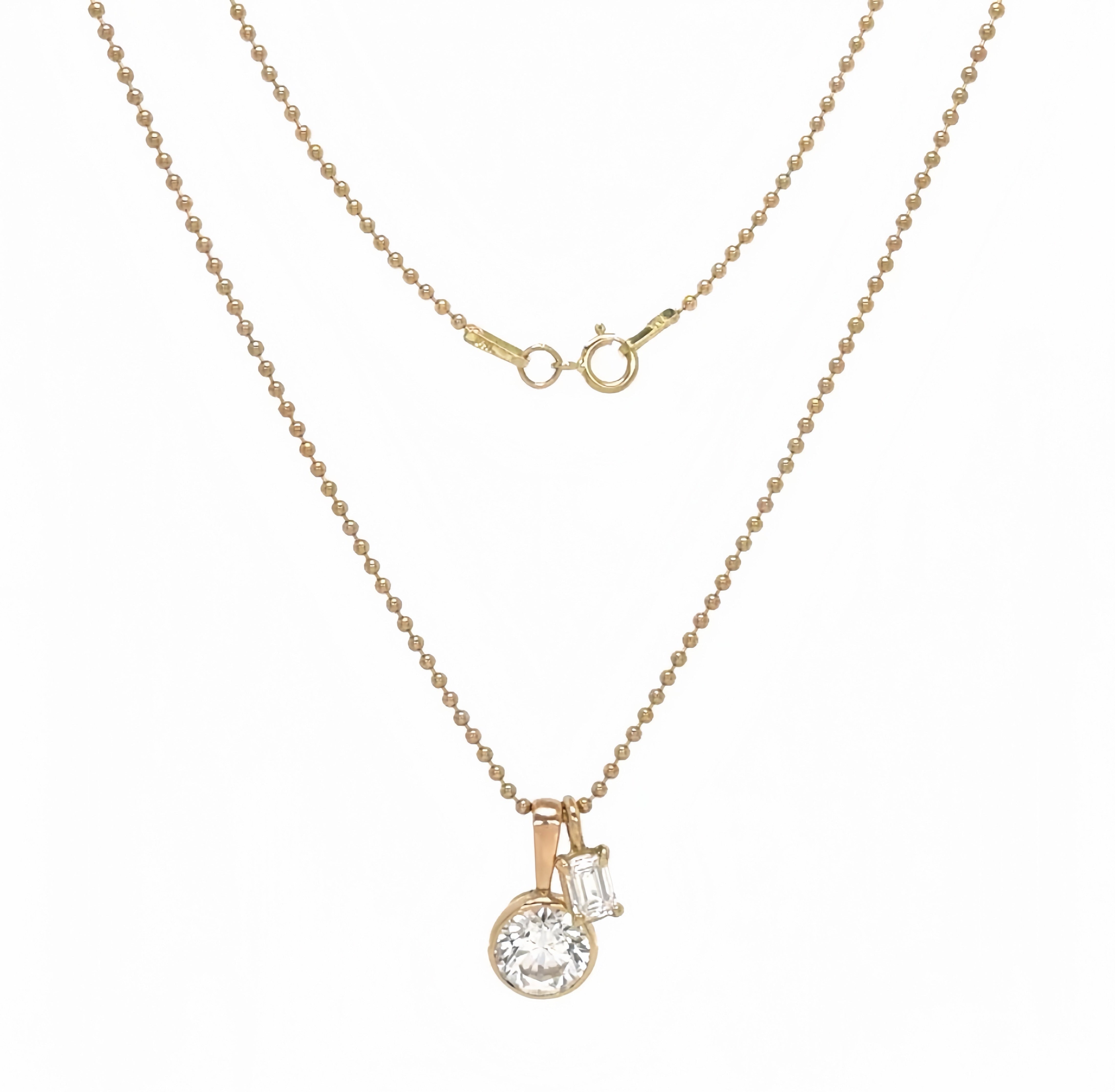 Lab Grown Diamond Charm necklace