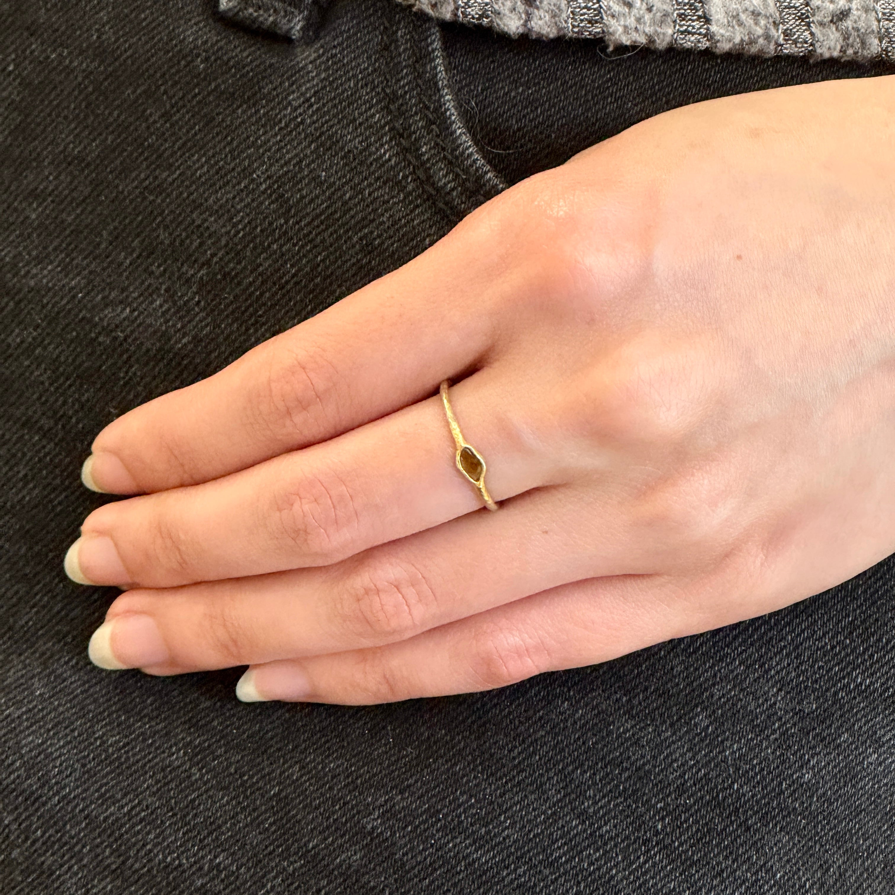 Marquise Brown Diamond Ring 14k