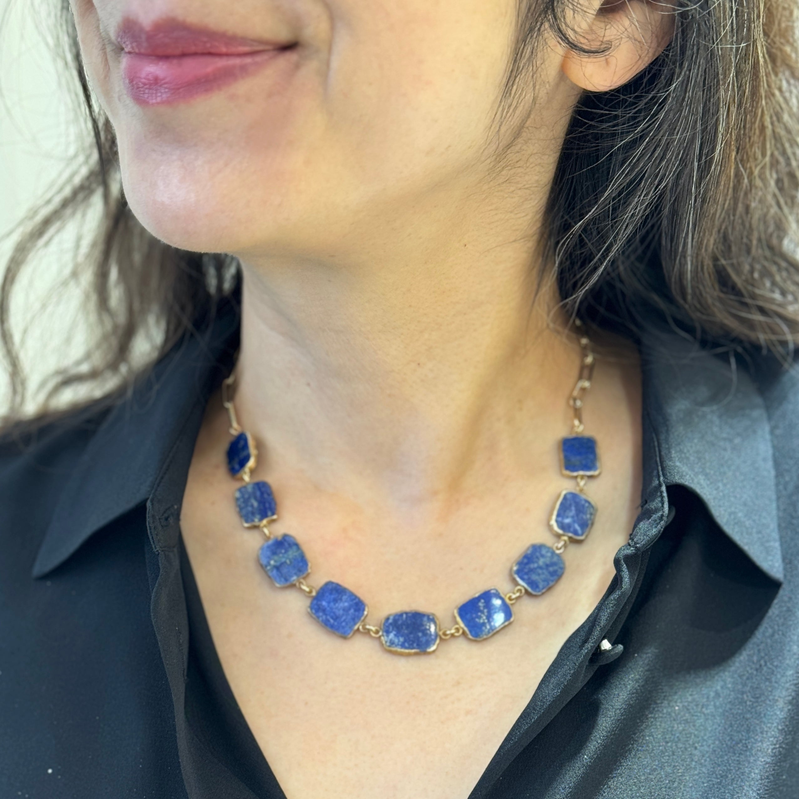 Links of Lapis Necklace