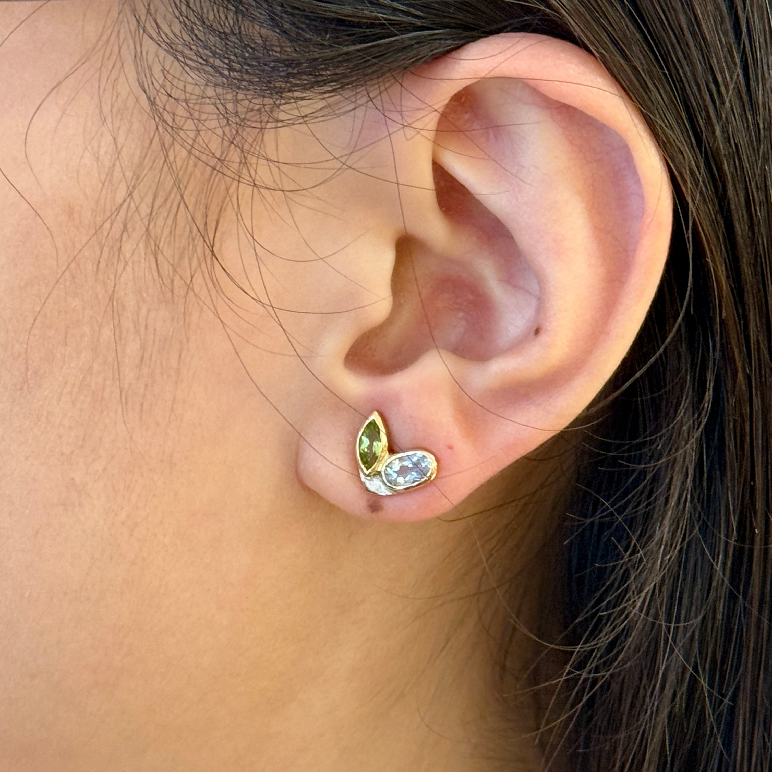 Joyful Heart 14k Gold Studs