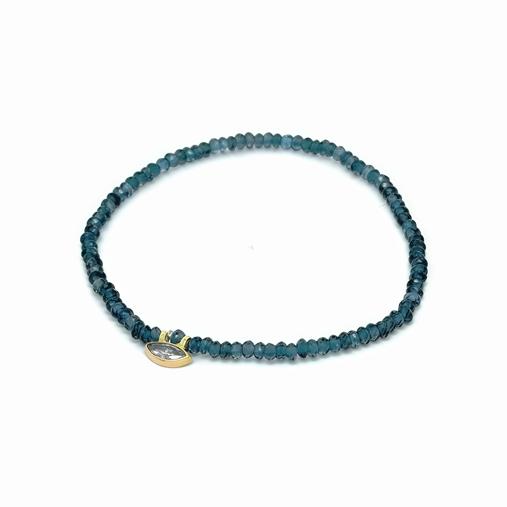 London Blue Topaz Sapphire Bracelet 14k