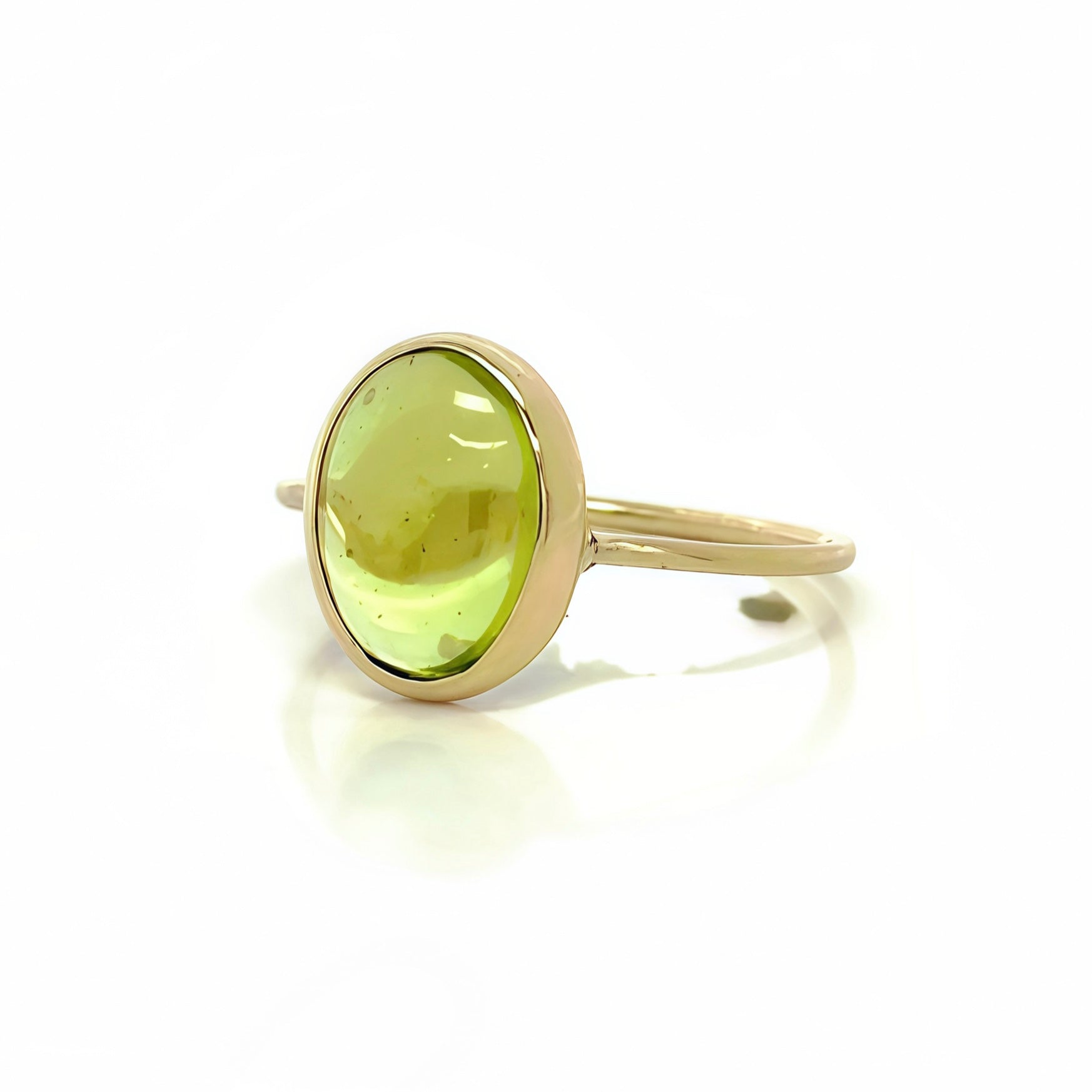 Hidden Spring Peridot Ring 14k