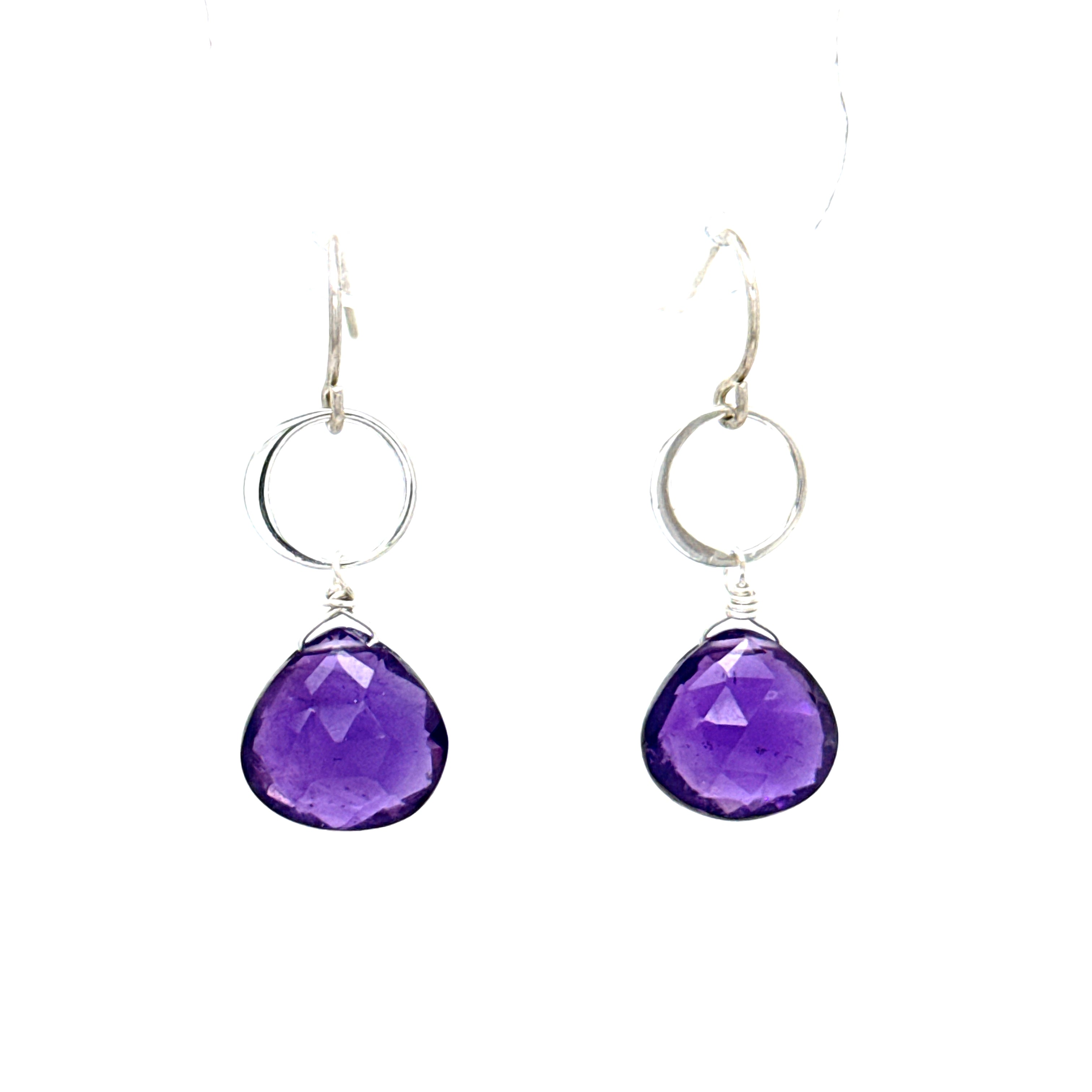 Blue Moon Gem Silver Earrings