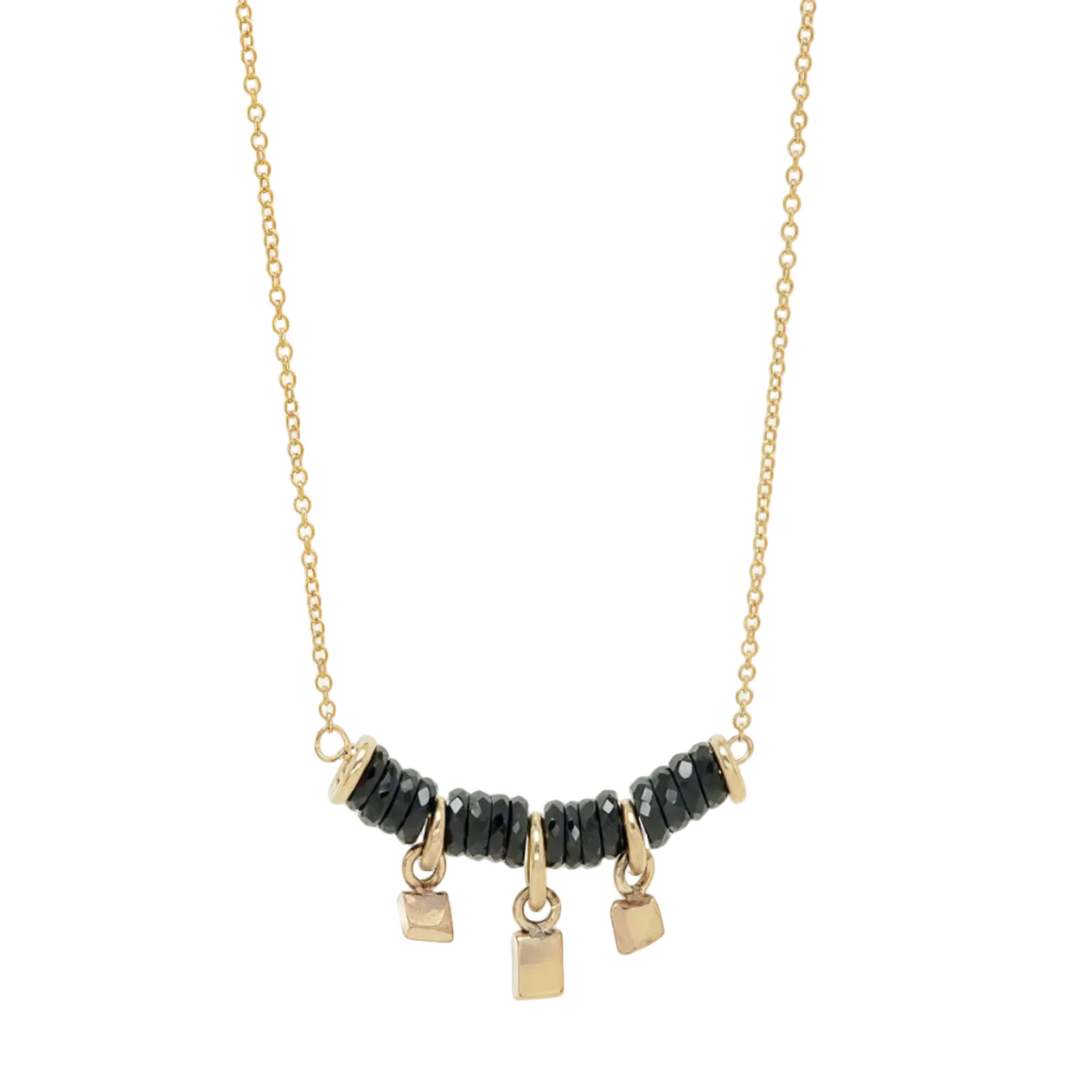 Gemmy Row Dangly Tag Necklace
