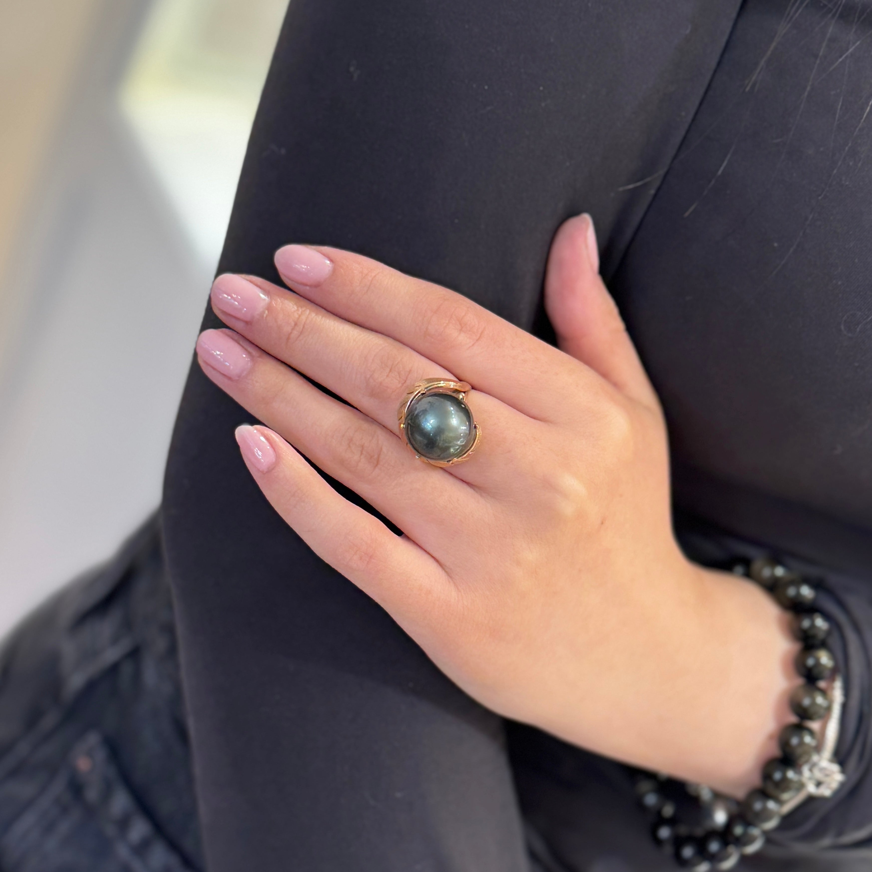 Royal Tahitian Pearl Ring-14k