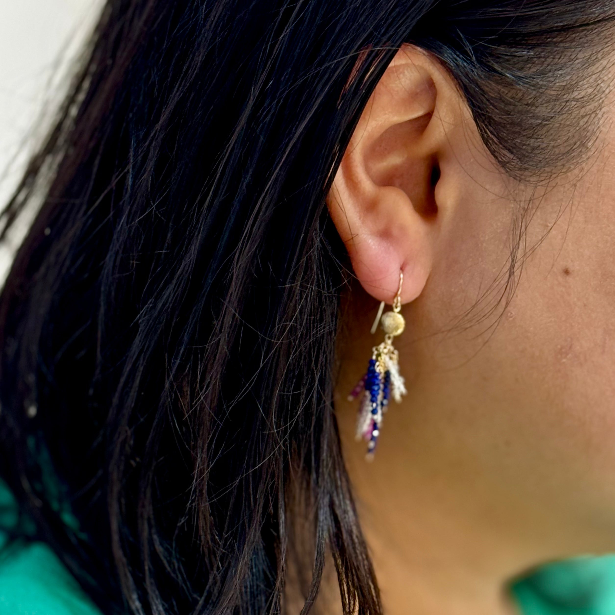 Trio Color America Mini Firecracker Earrings