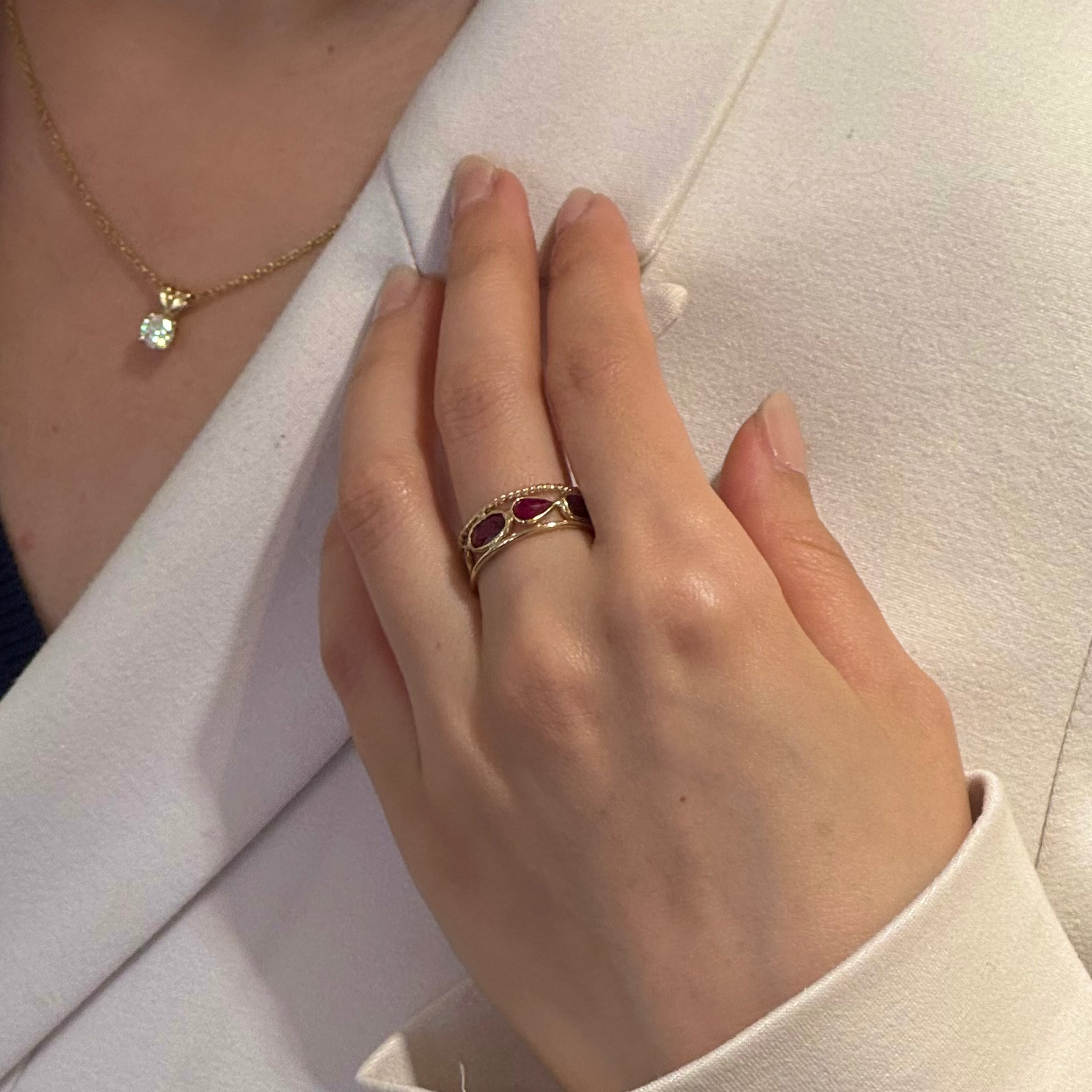 Natural Ruby Ring-14k