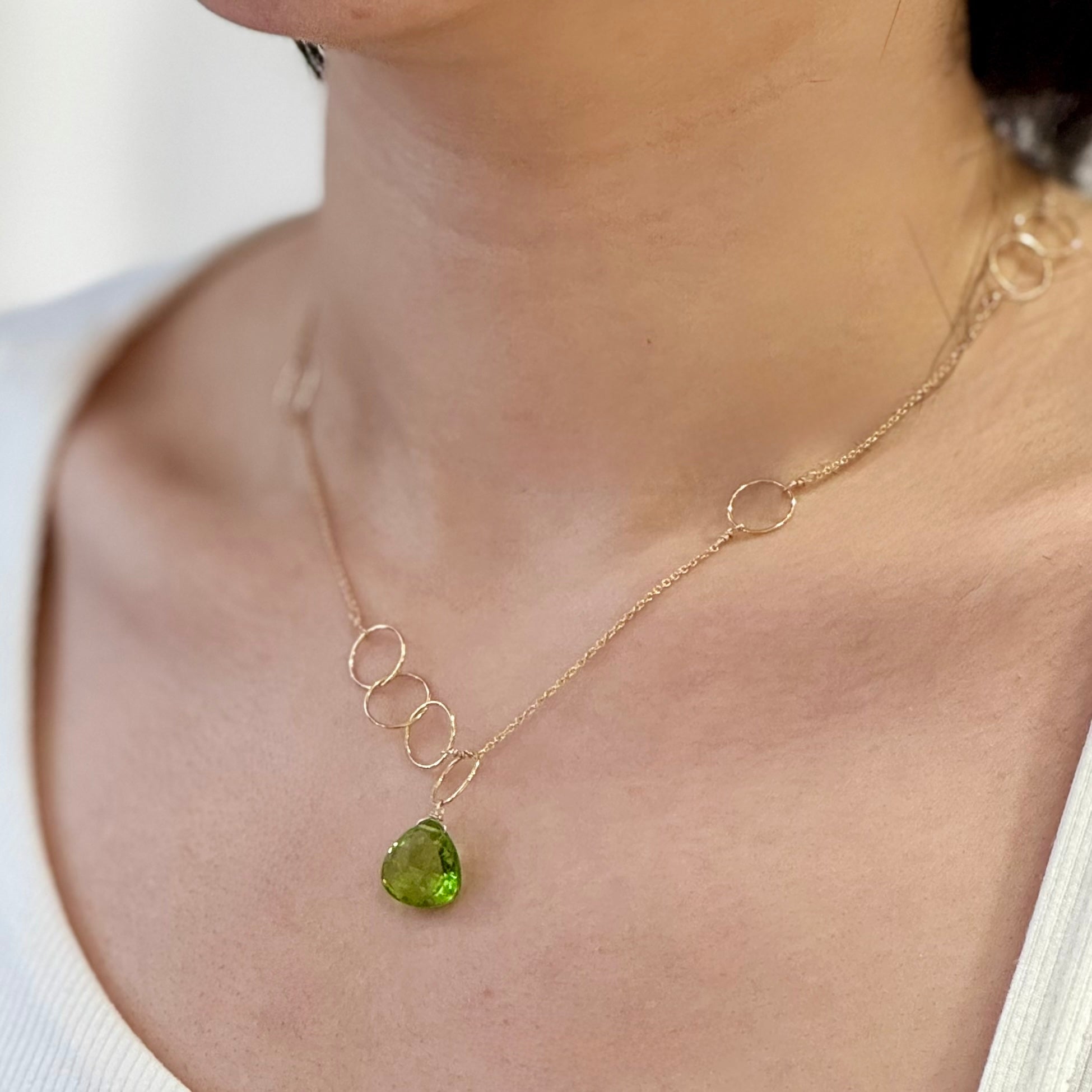 Jennifer Gem Necklace -Peridot