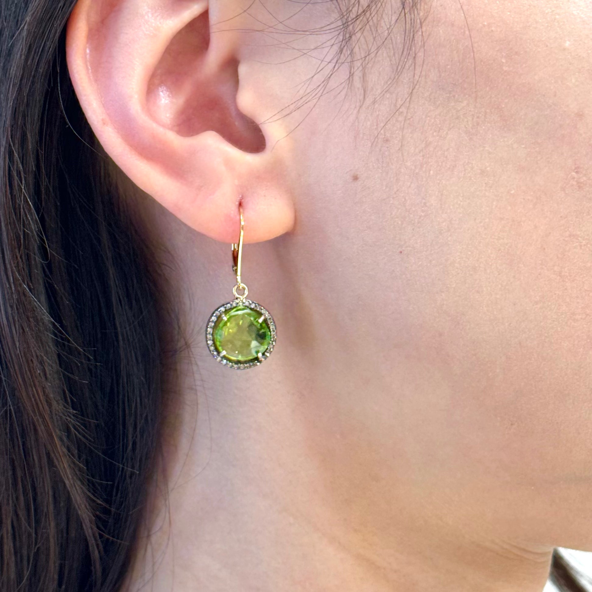 Peridot Diva Earrings