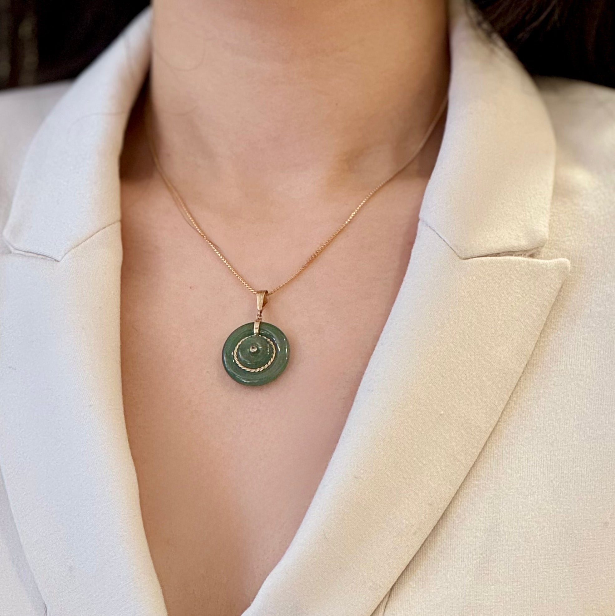 Target Jade Ring Necklace