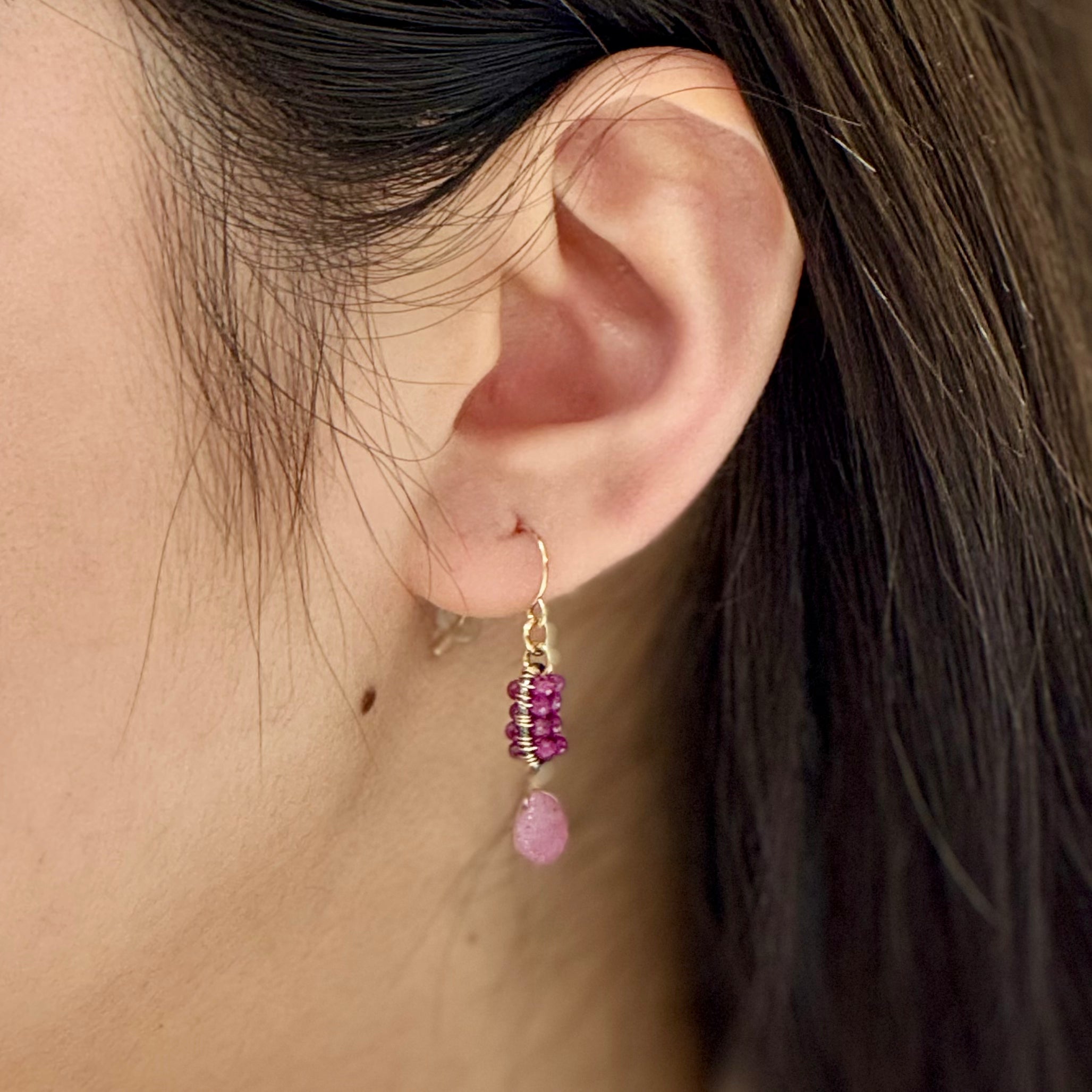Polina Earrings-Pink