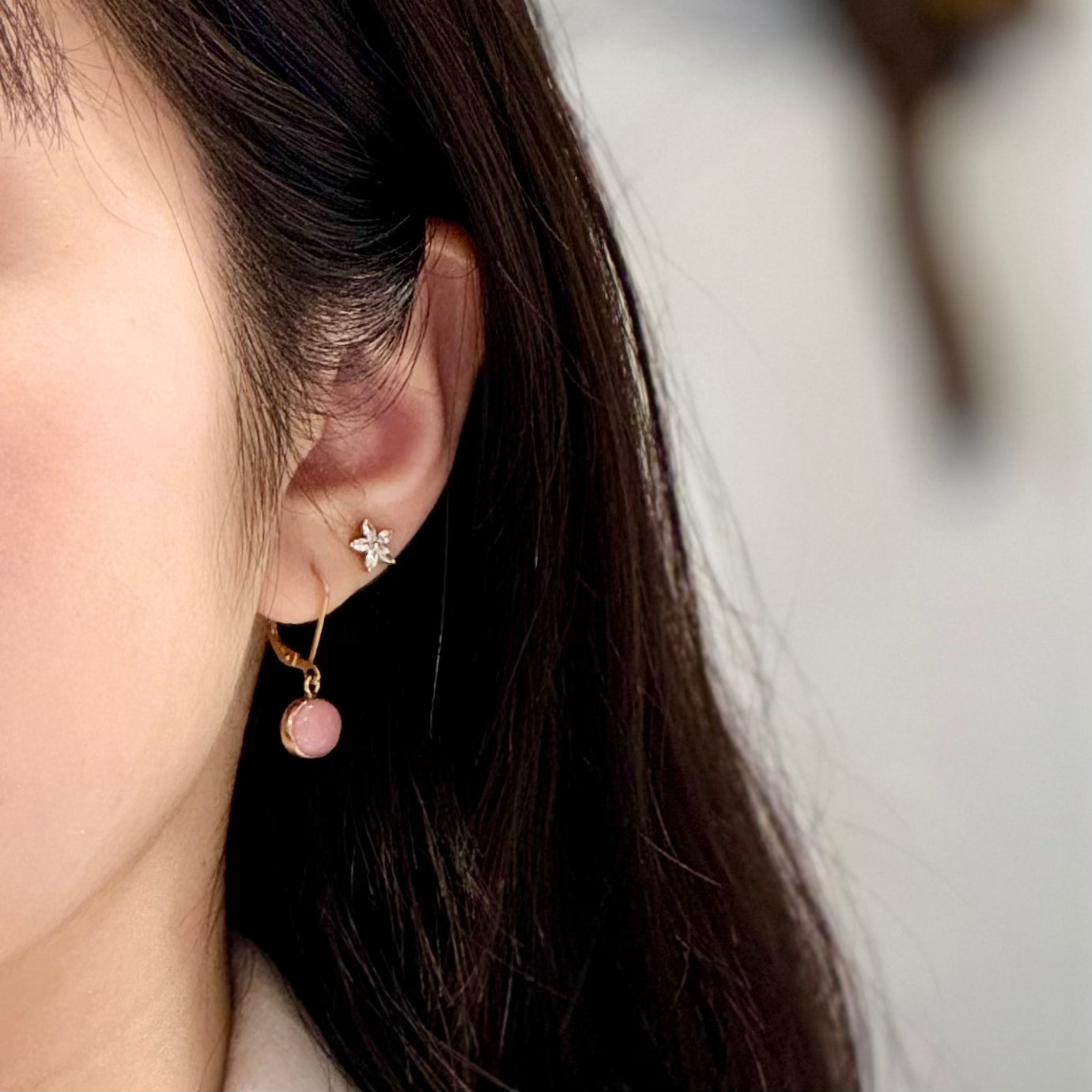 Pink Crush Opal Earrings