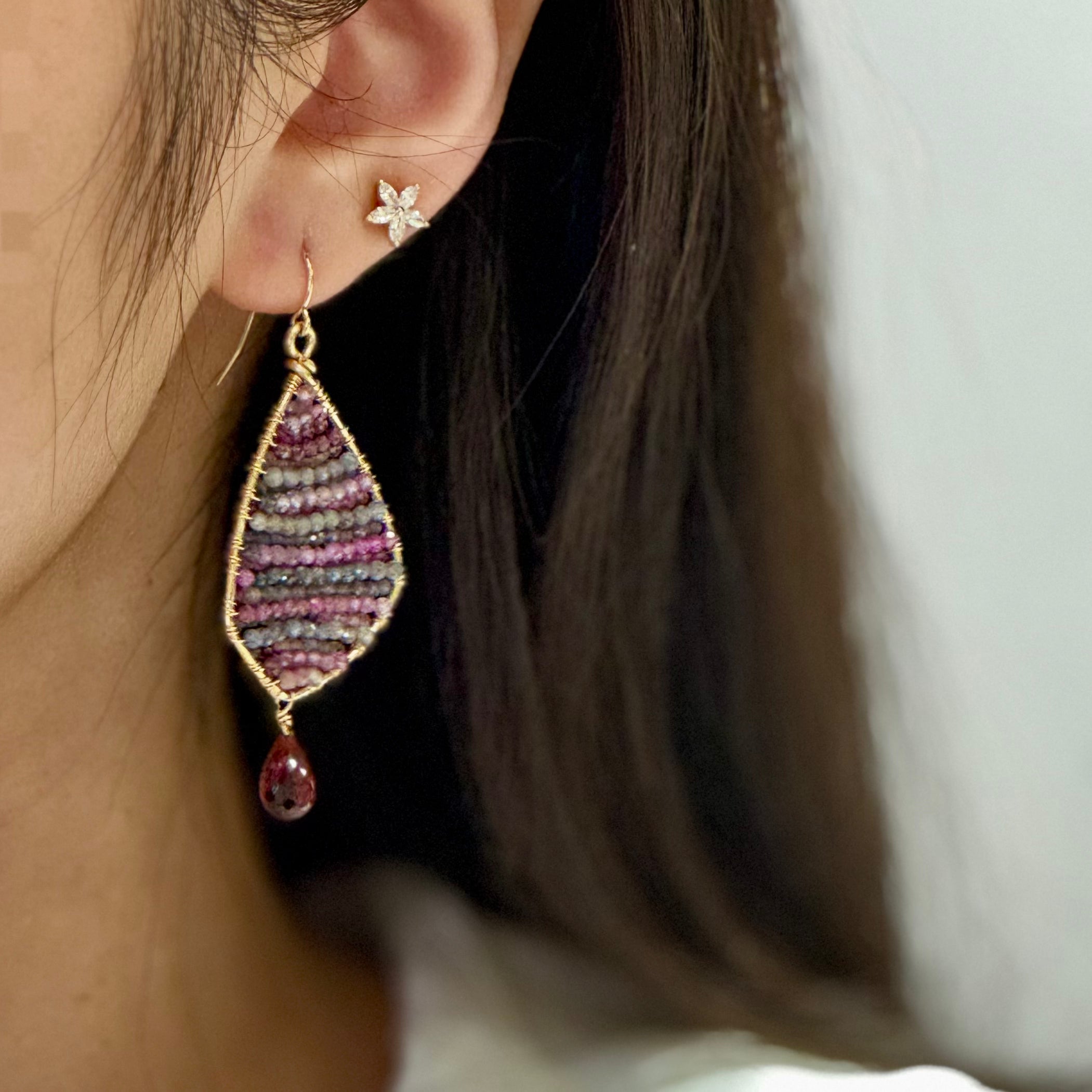 Sapphire Kite Earrings