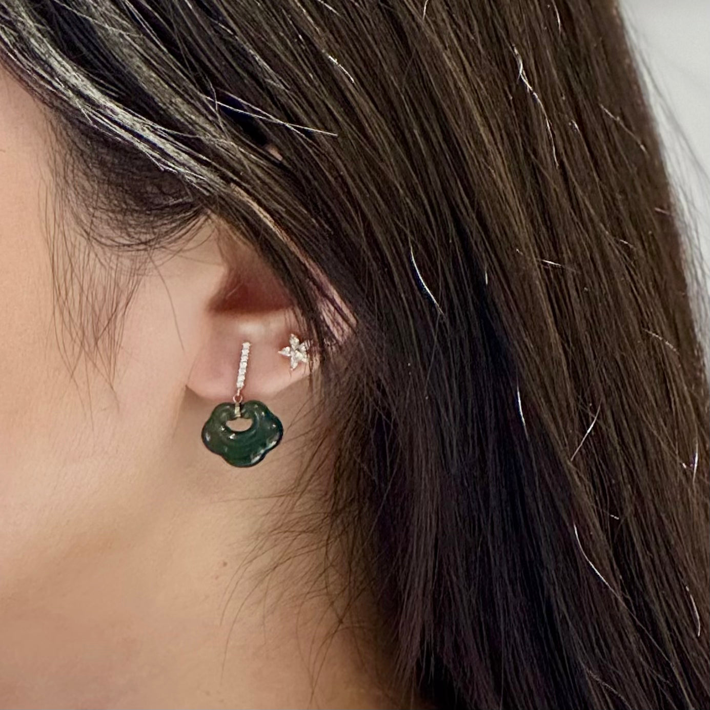 Guatemala Jade Clouds 14k
