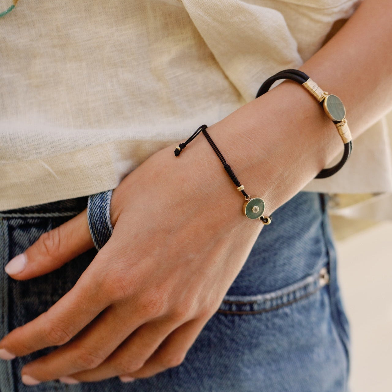 Magic Portal Gem Macrame Bracelet