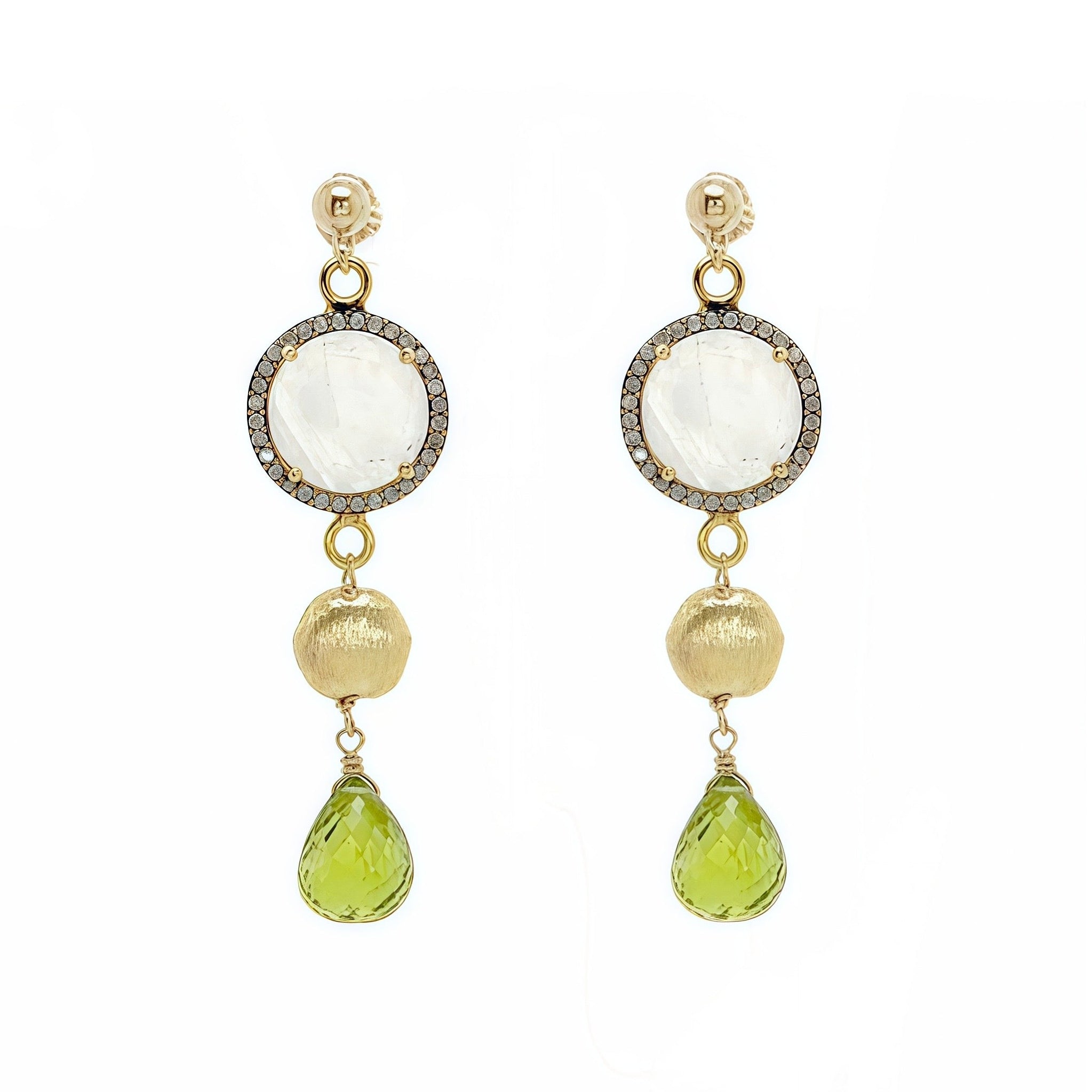 Claudia Earrings - Peridot