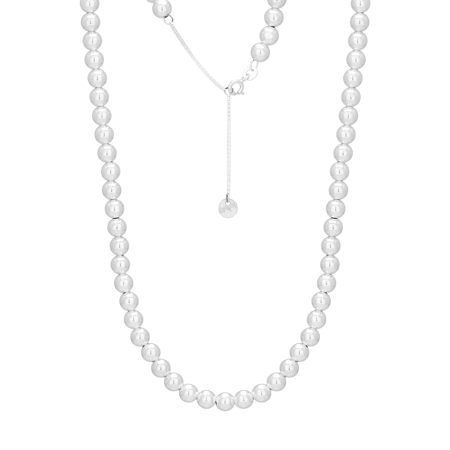Silver Ball Necklace