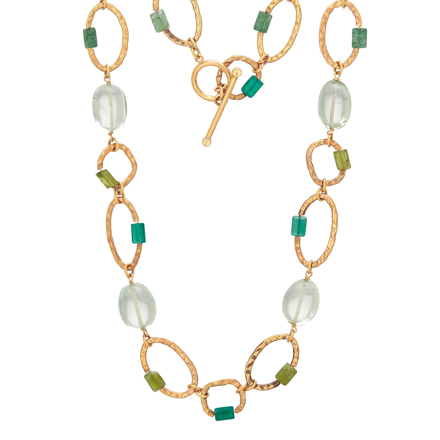 Fractured Grace Geometric Link Necklace