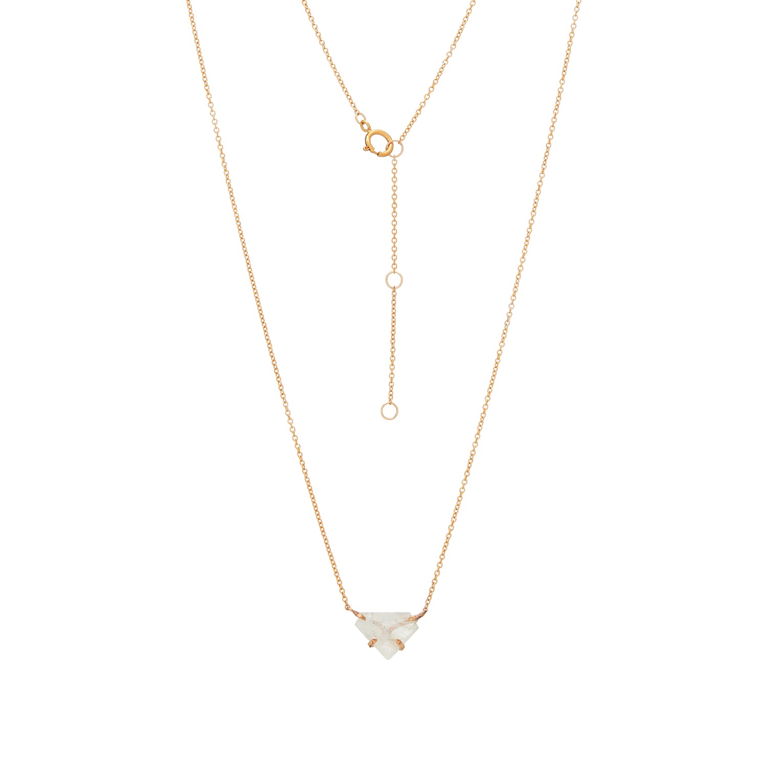 Petite Slice Moonstone Necklace