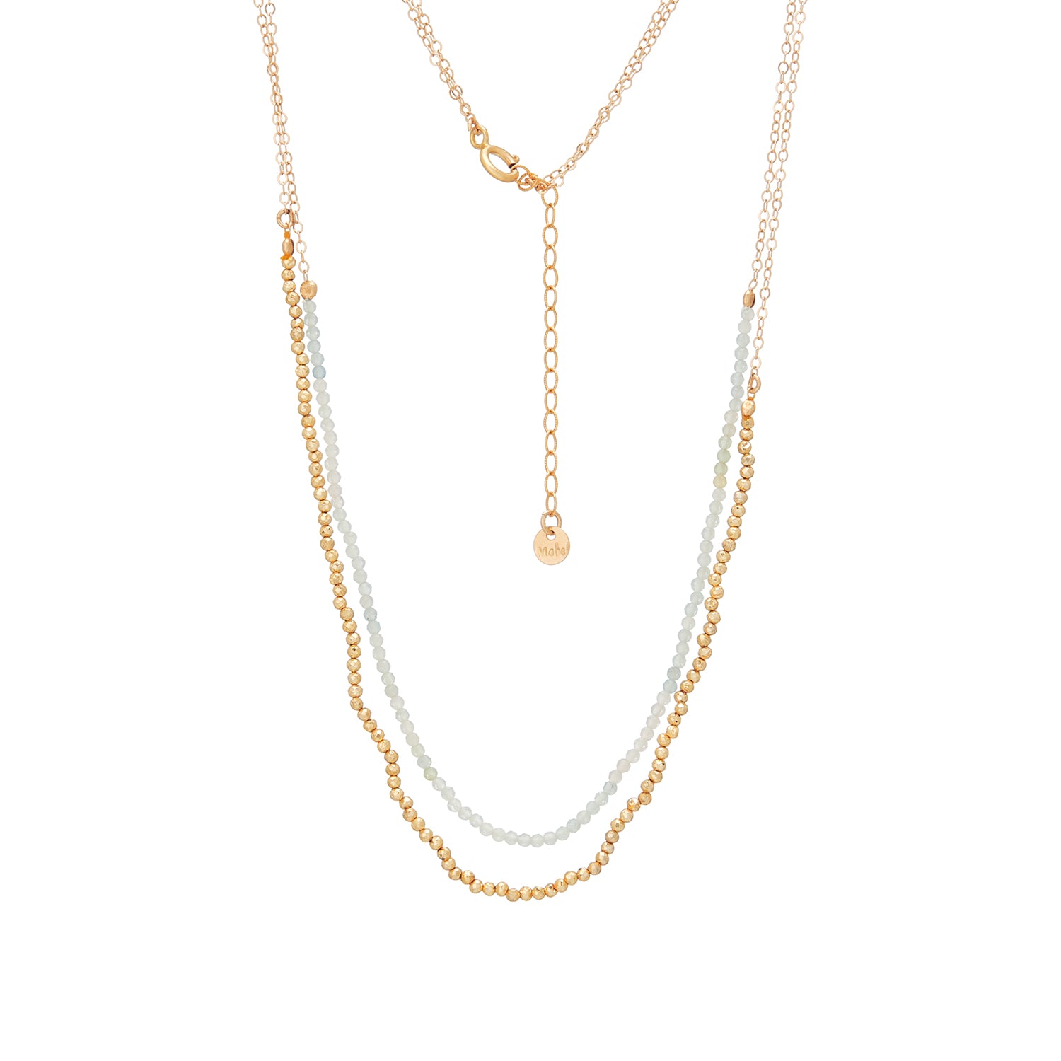 Goldilock Golden Aquamarine Necklace