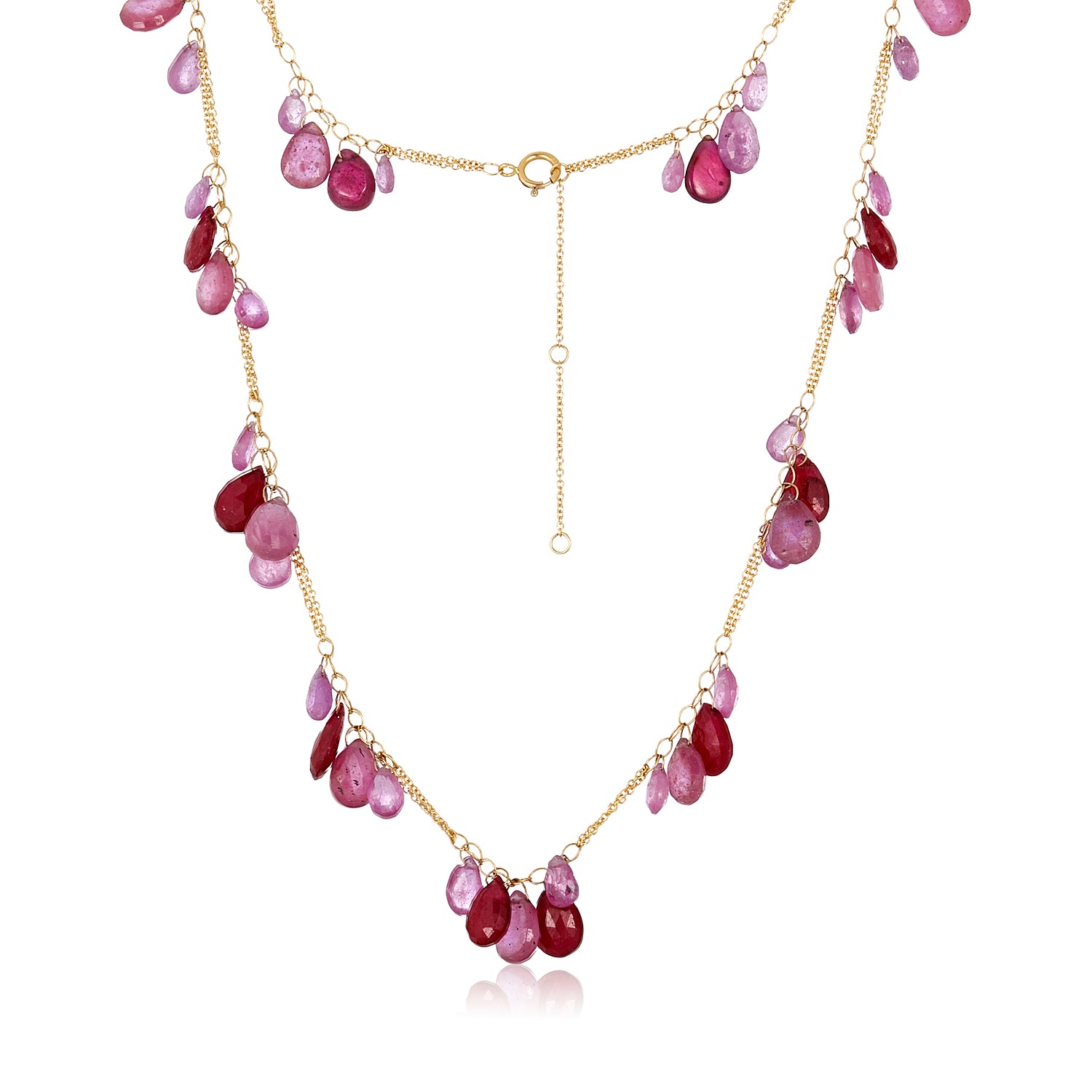 Love In Red Necklace In 14K
