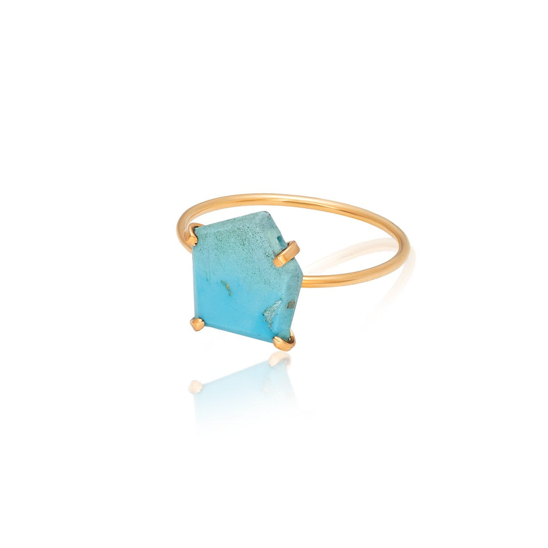 Slice Turquoise Ring