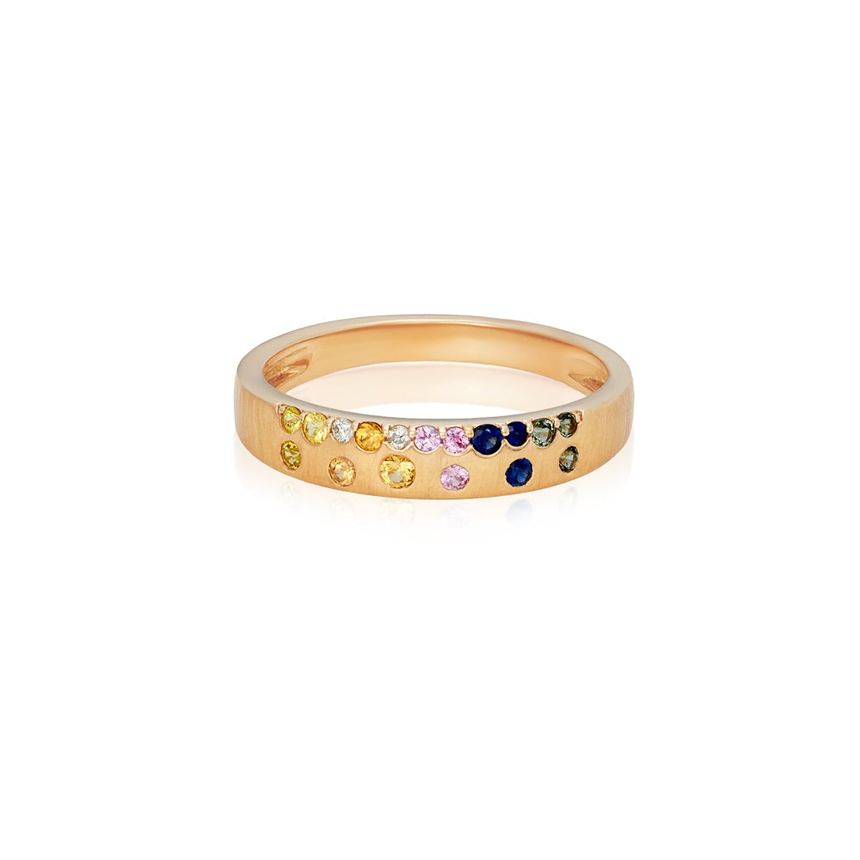 Mixed Sapphire & Diamond Ring 14k