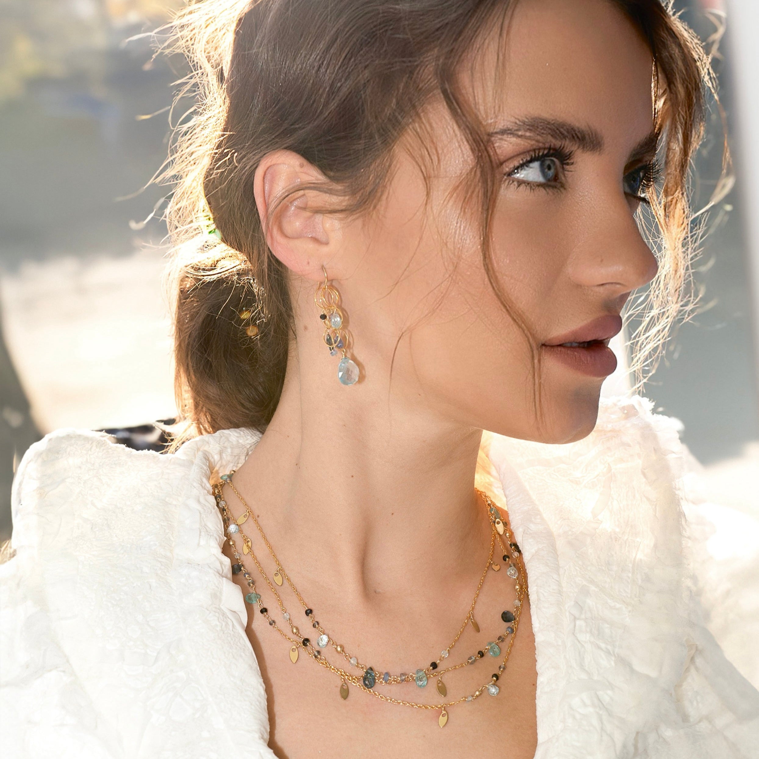 Tranquility Earrings - Sky Blue