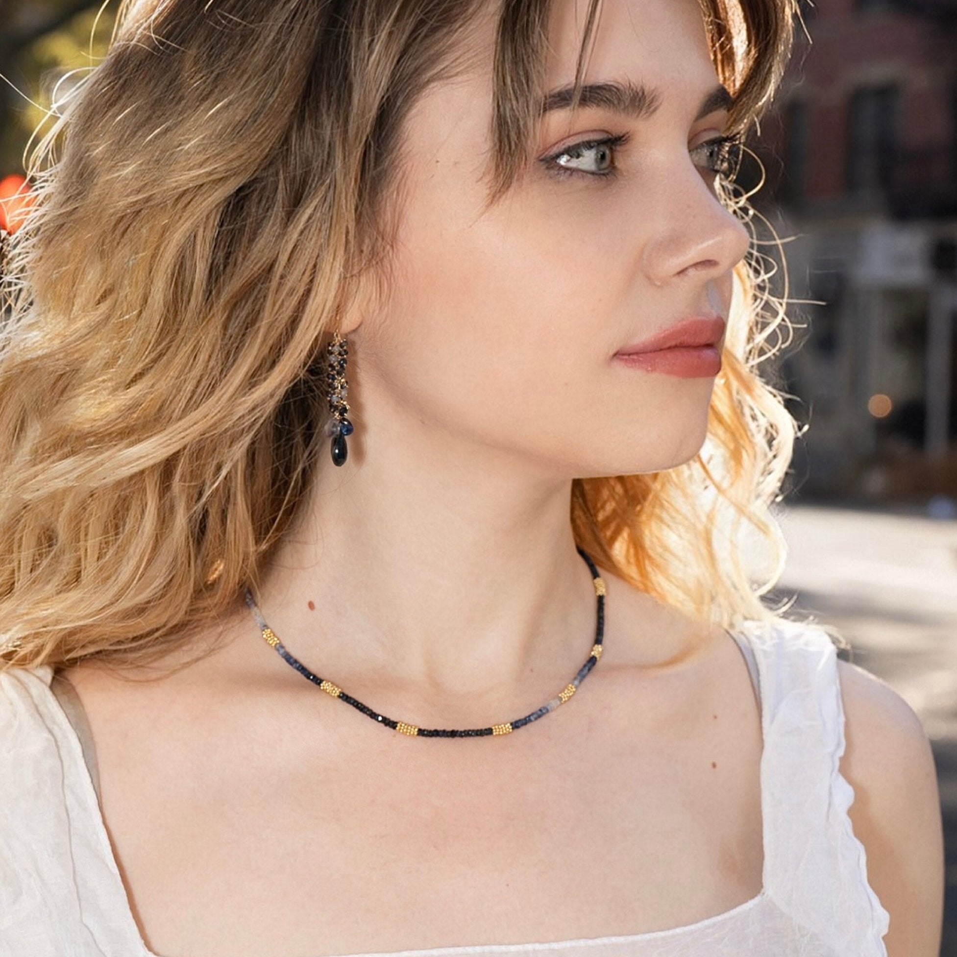 Long Petite Cluster Earrings II