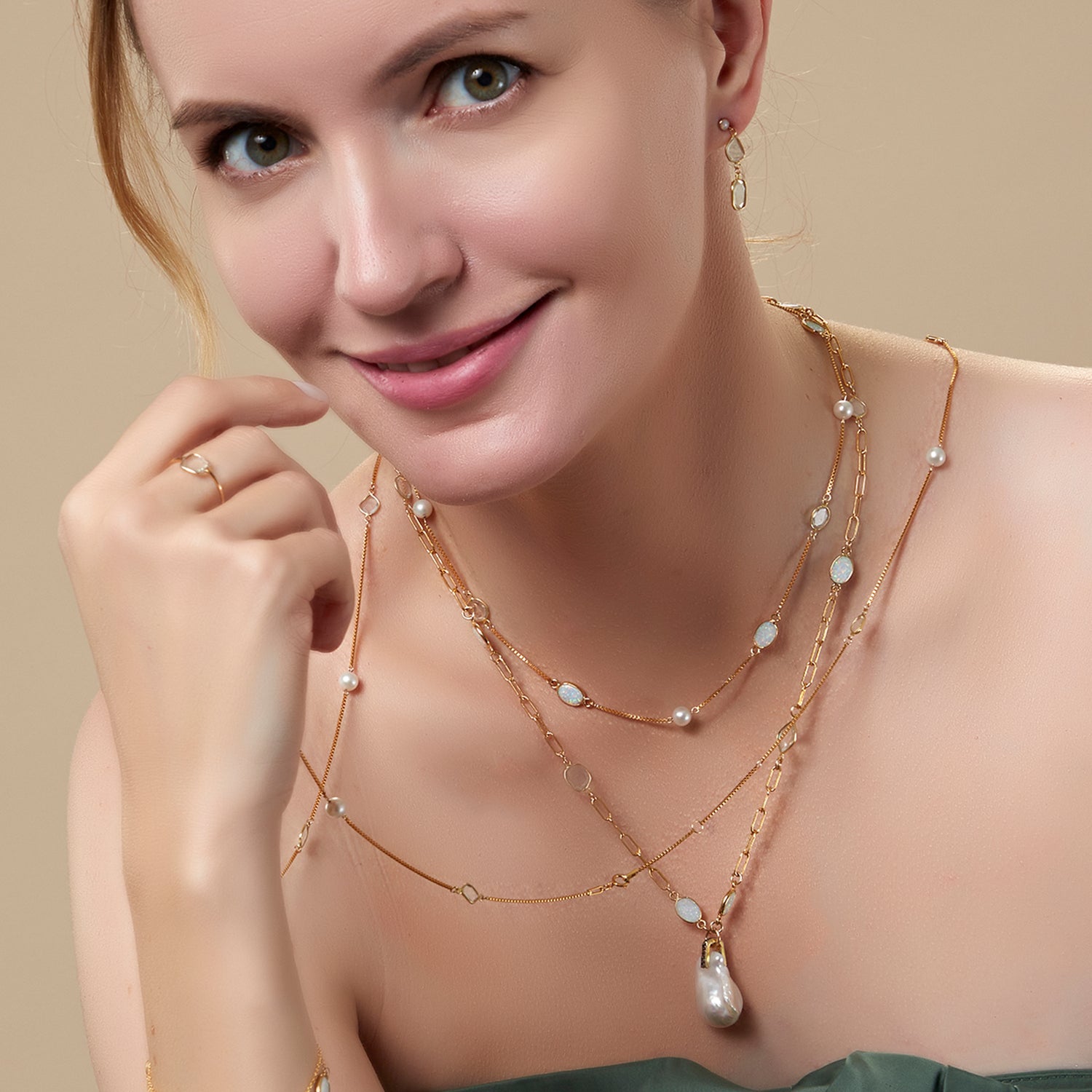 Power Three Opal Necklace