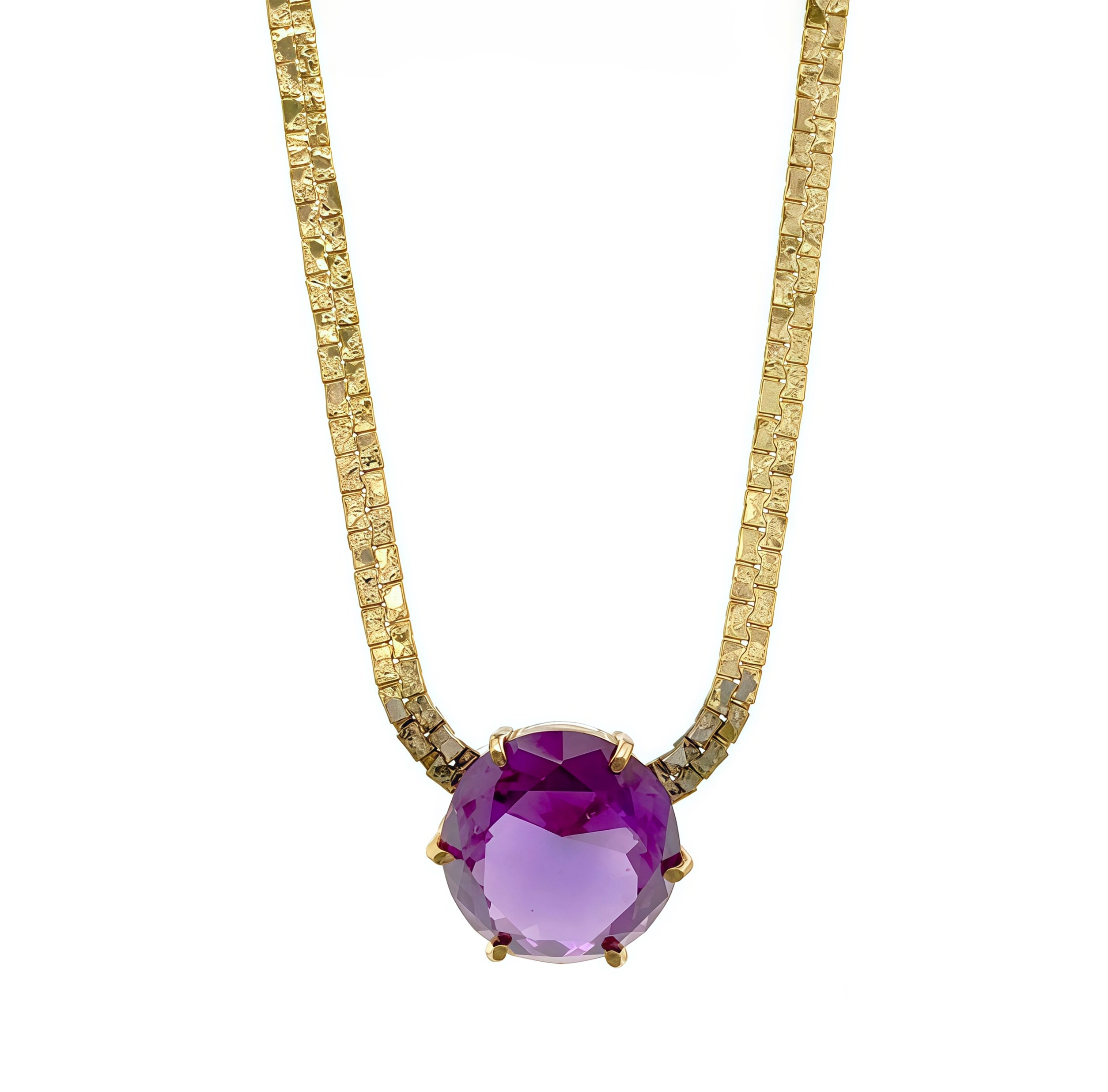 Amethyst Pendant Necklace