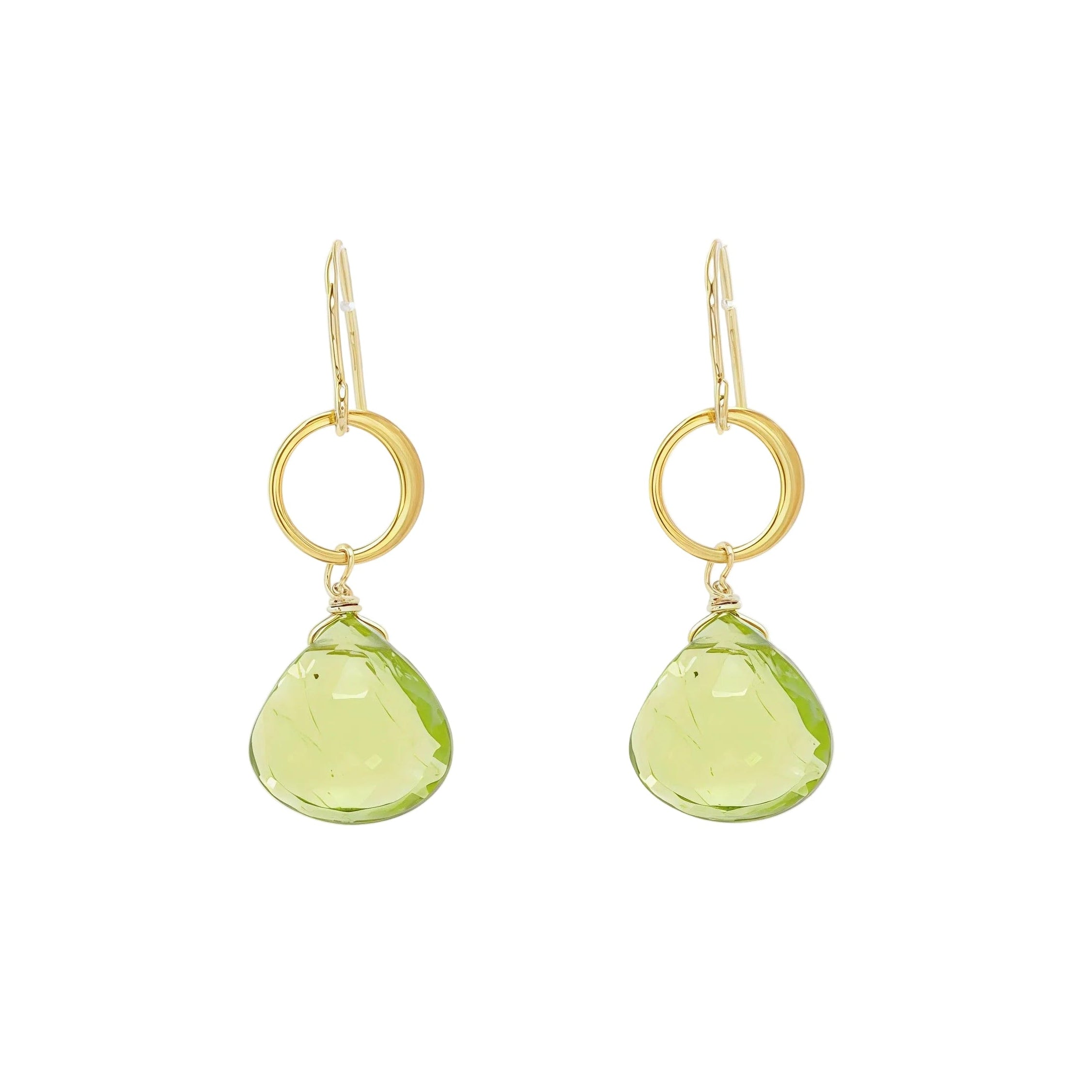 Blue Moon Peridot Earrings