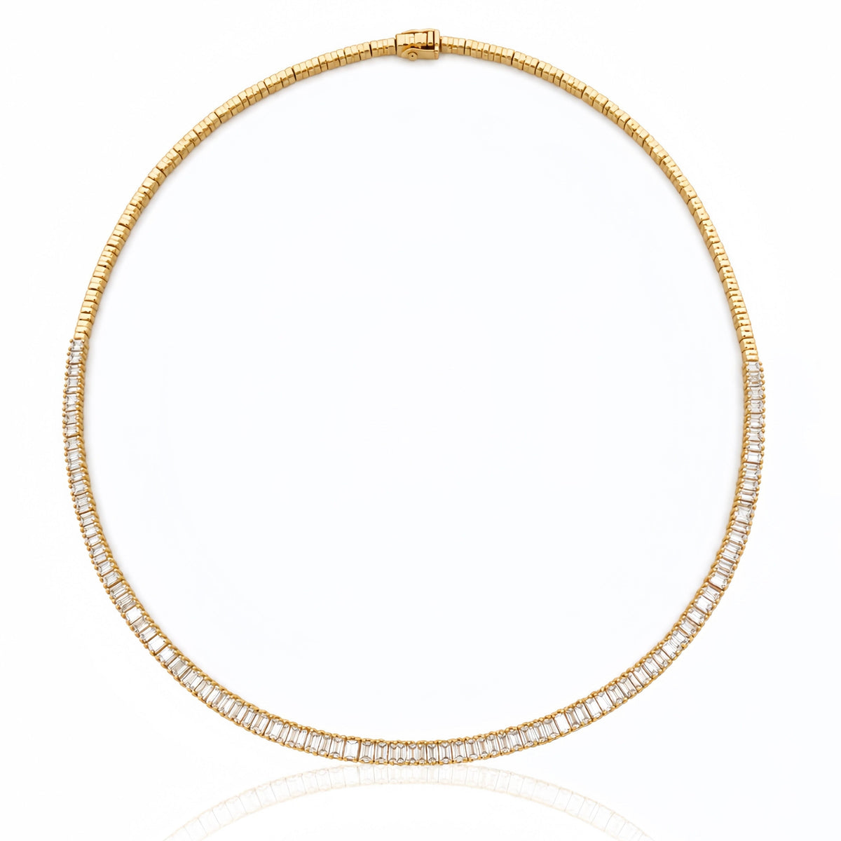 Baguette Tennis Lab-grown  Diamond Necklace