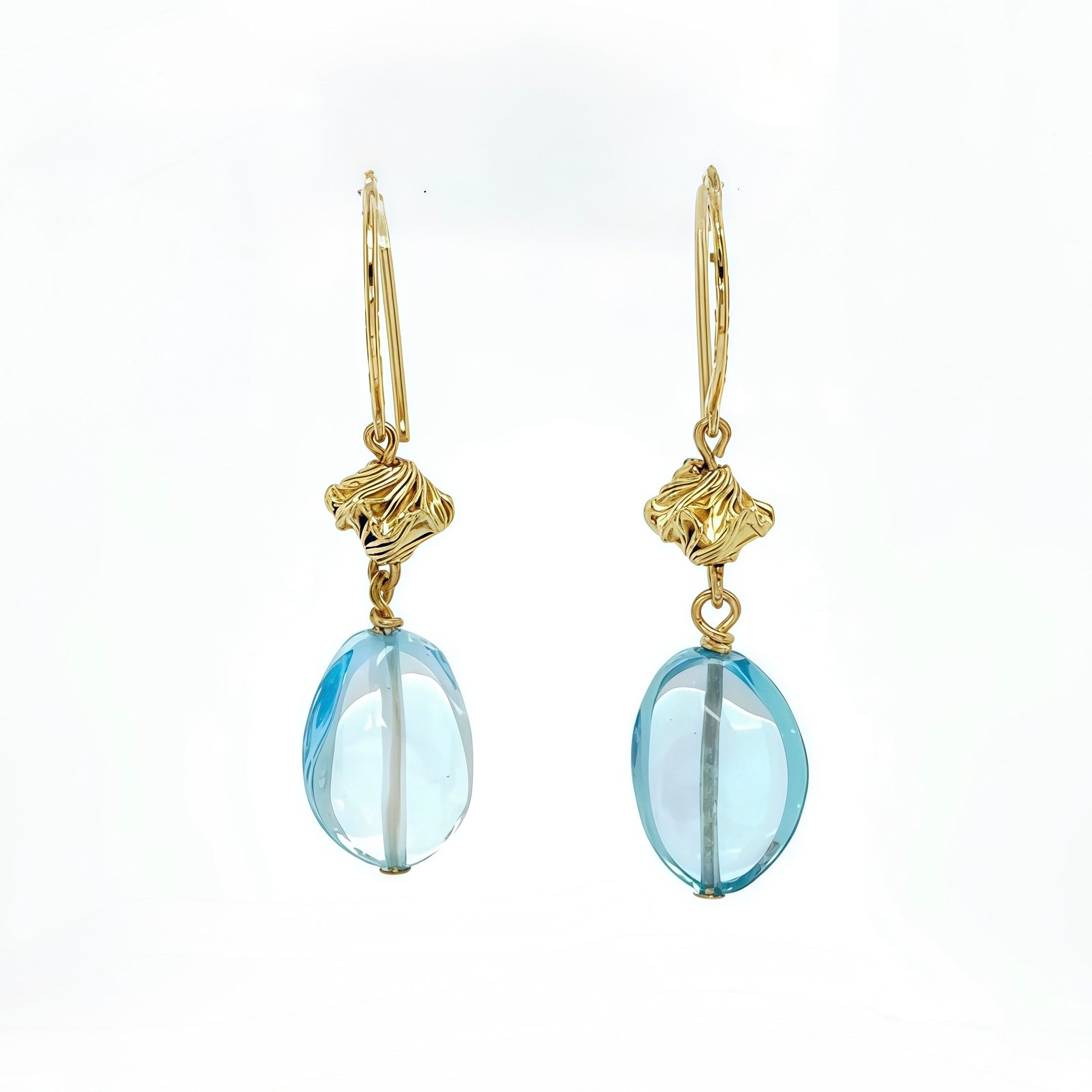 Blue Topaz Candy Earrings