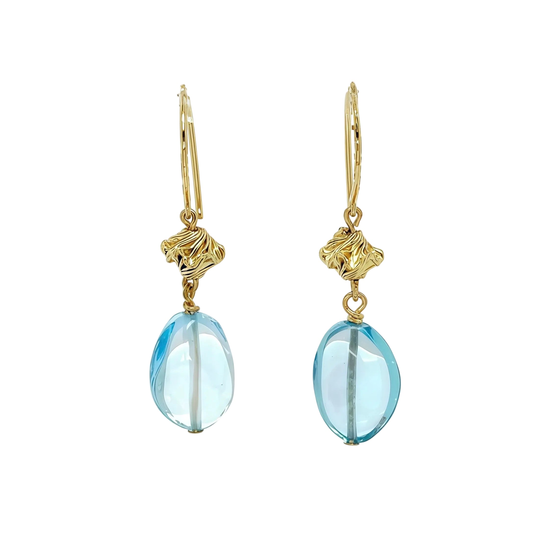 Blue Topaz Candy Earrings