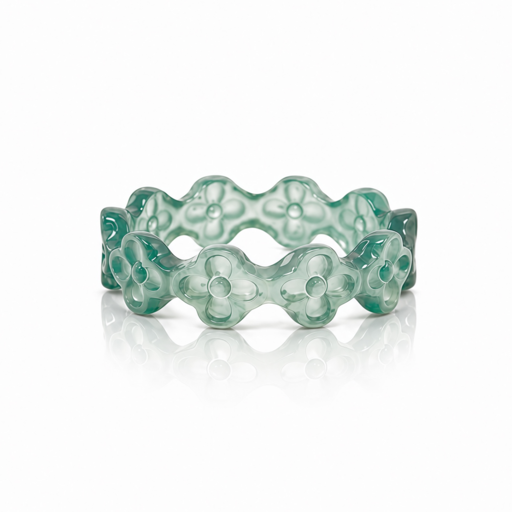 Clover Botanical Jade Ring